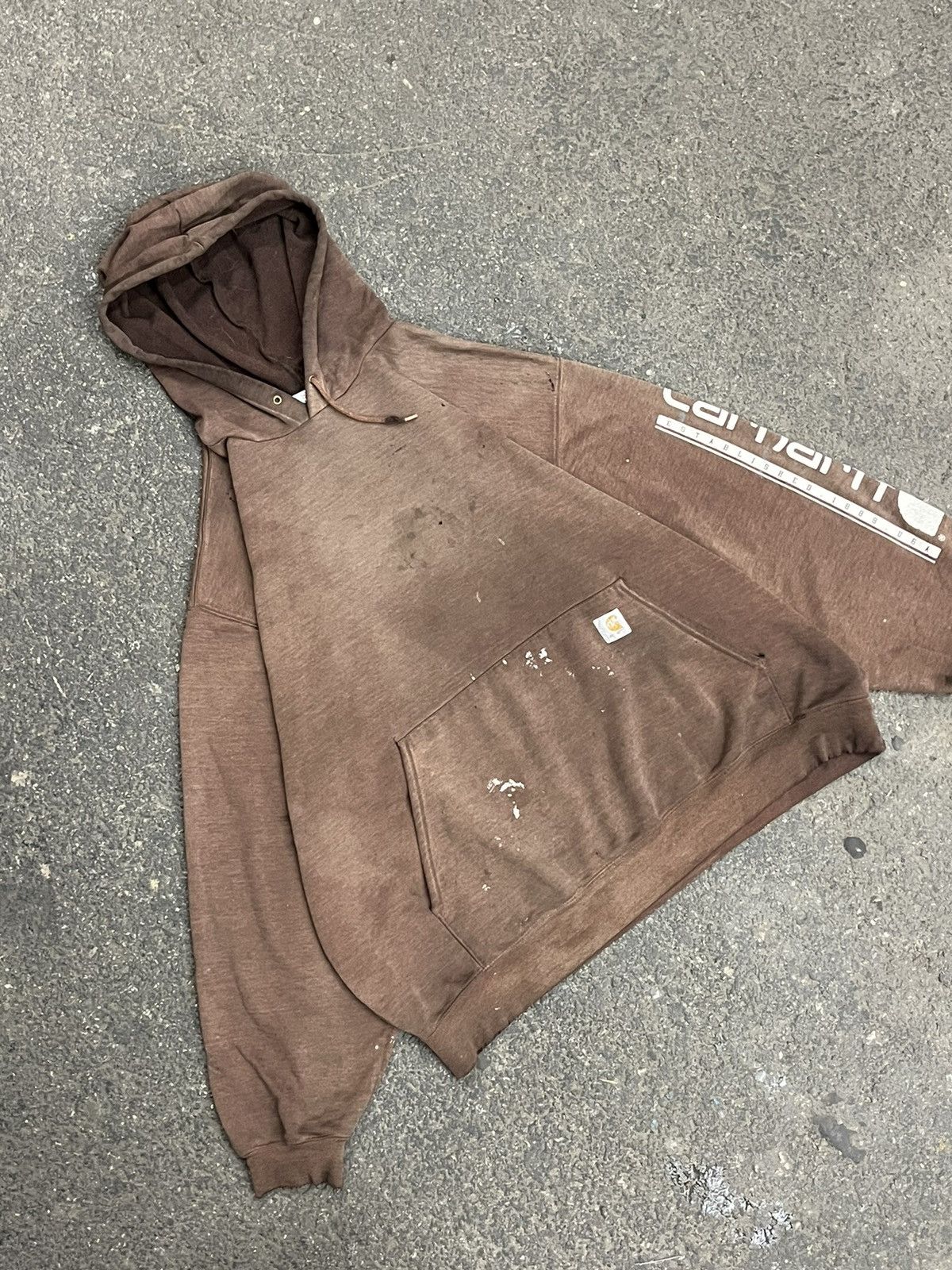 Carhartt × Vintage Carhartt boxy fit sun faded mocha brown earth tone hoodie hype Size US XXL / EU 58 / 5 - 1 Thumbnail