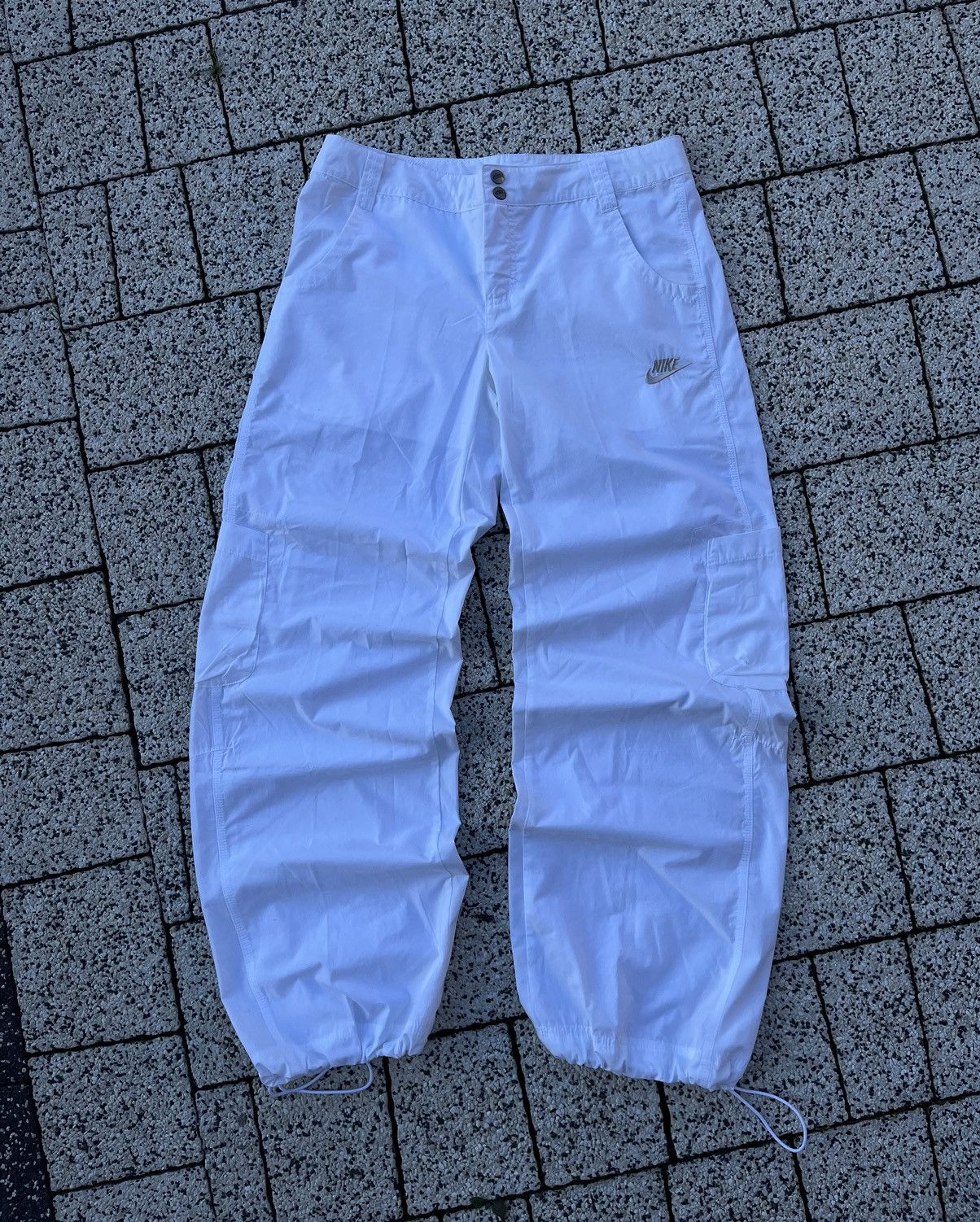 Nike Nike Vintage Track Pants Nylon Y2K Drill Streetwear Size US 32 / EU 48 - 2 Thumbnail