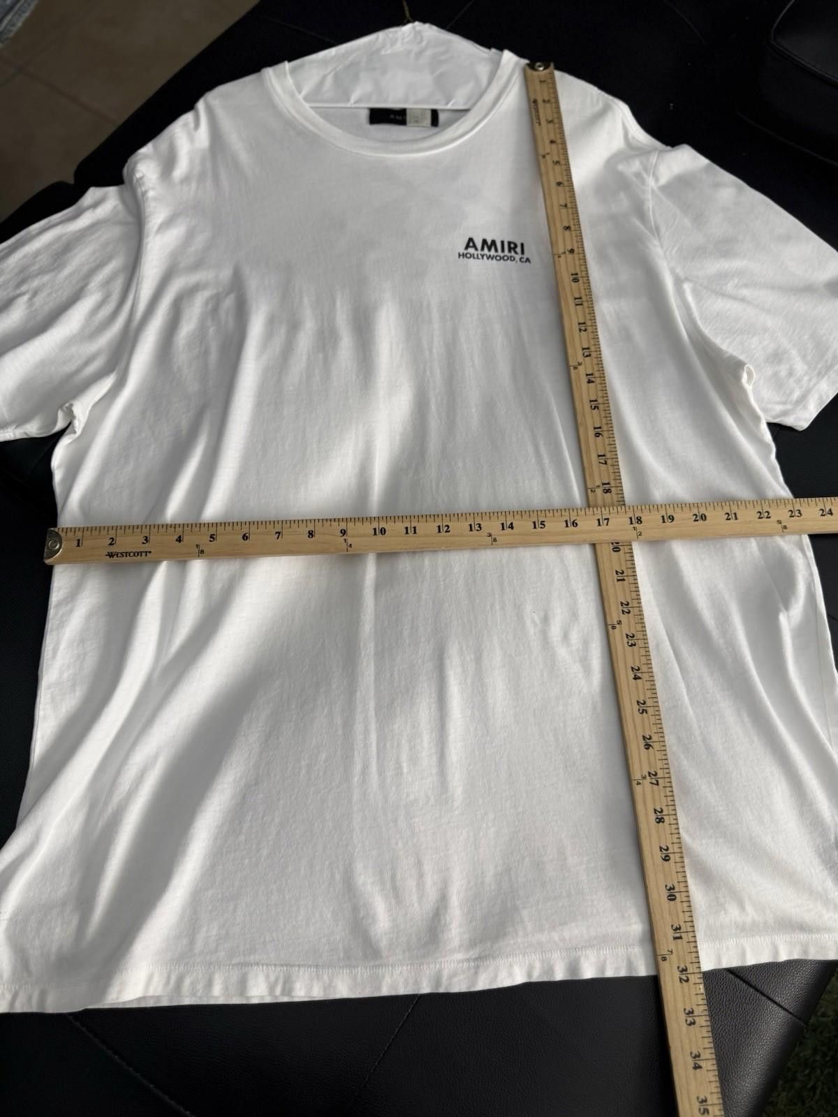 Amiri Size XXL - Amiri Tee White Shirt Logo 100% Authentic Size US XXL / EU 58 / 5 - 8 Thumbnail