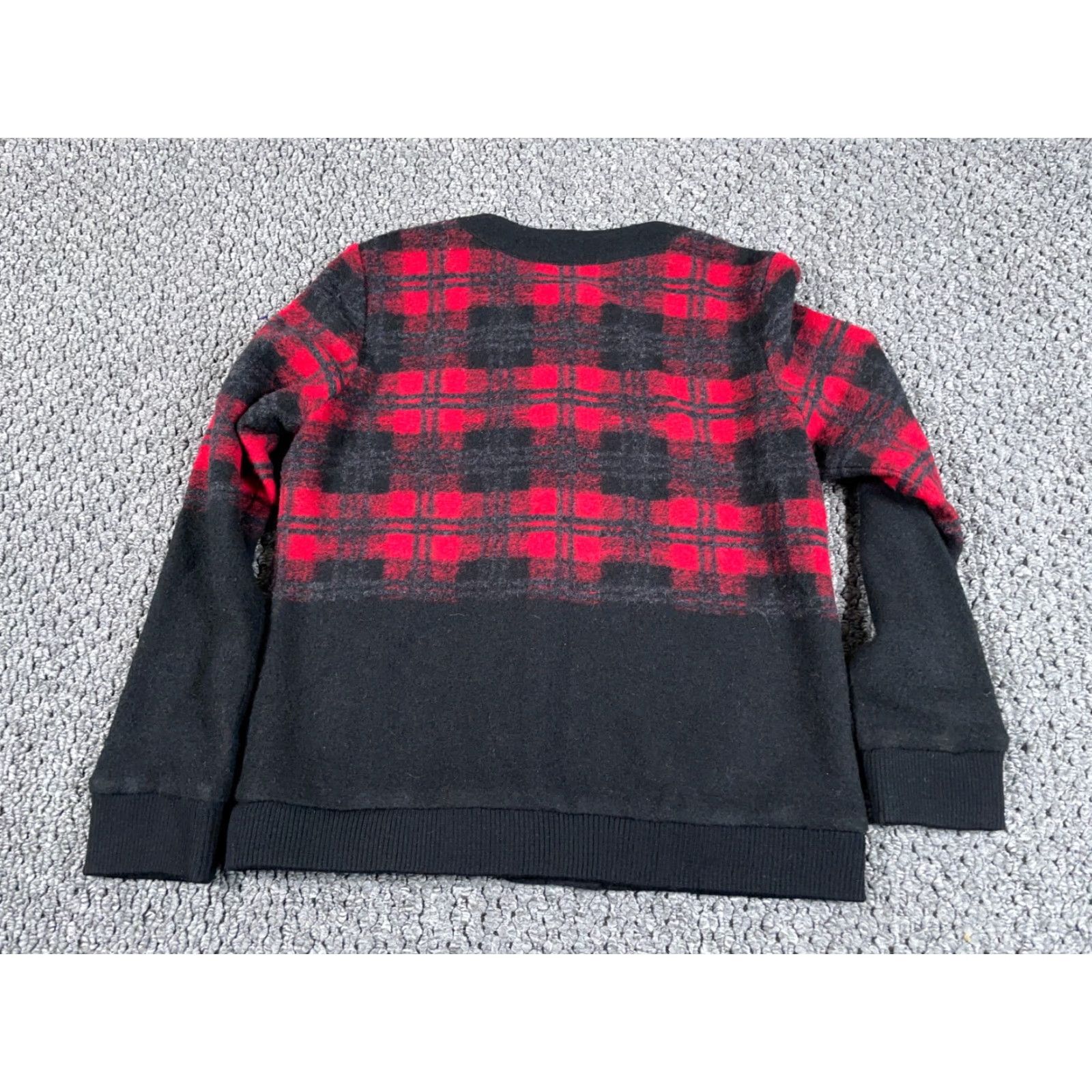 Pendleton Pendleton Cardigan Women's Small Black Red Tartan Plaid Preppy Elegant Wool Knit Thick Lightweight Casual Classic Style Crew Neck Flat Size S / US 4 / IT 40 - 2 Thumbnail