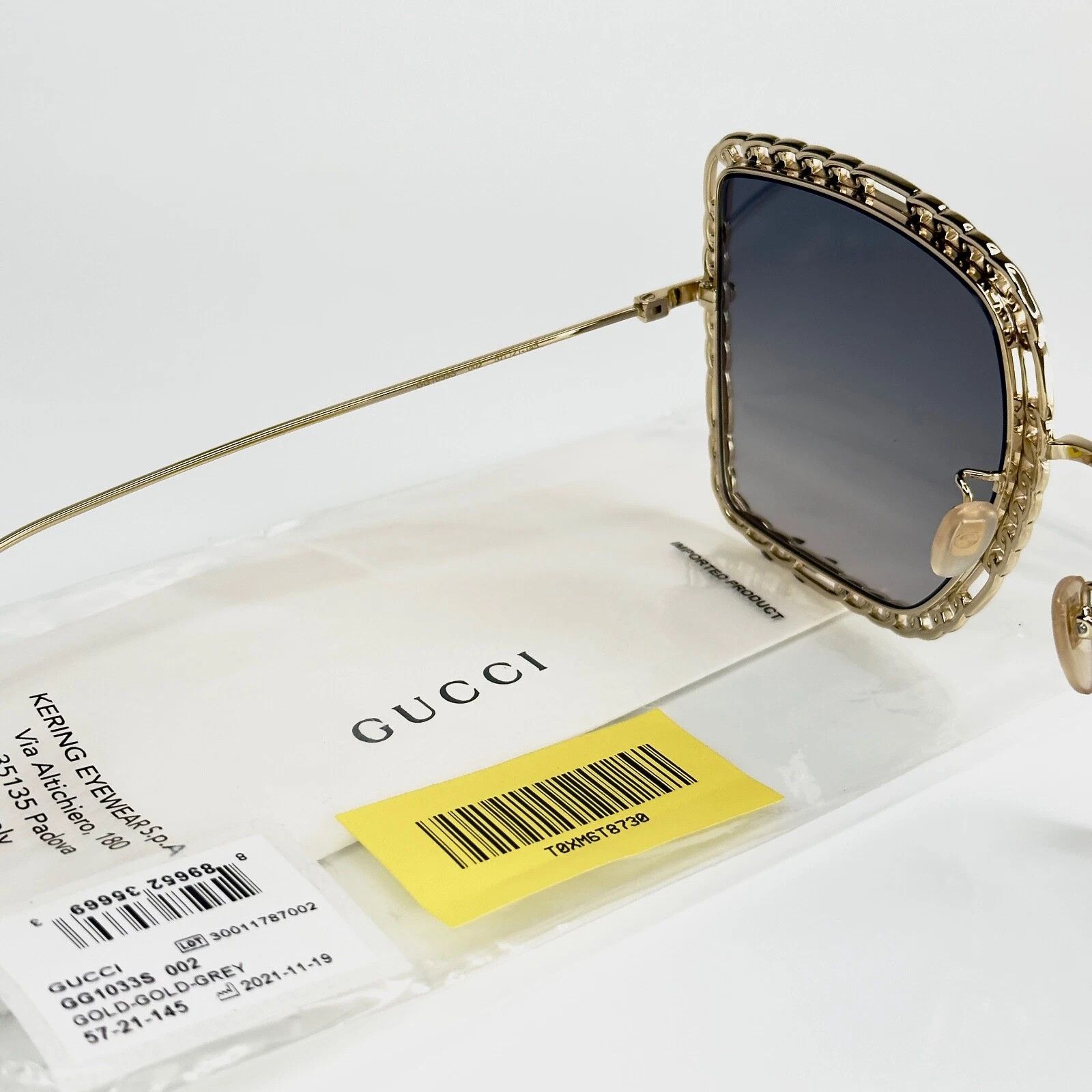Gucci GUCCI GG1033S 1033 Gold Detachable Chain Necklace GG 002 Size ONE SIZE - 4 Thumbnail