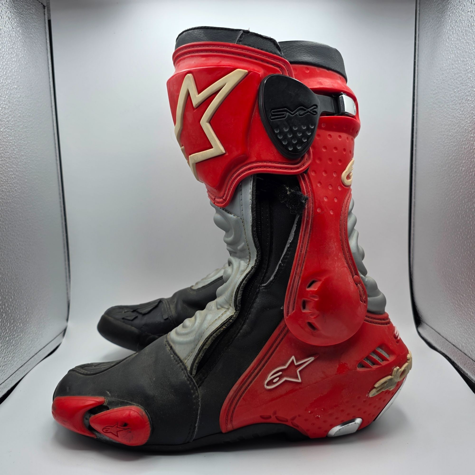 Alpinestars Alpinestars SMX Plus Mens Size 11.5 Red Black Motorcycle Boo Size US 11.5 / EU 44-45 - 5 Thumbnail