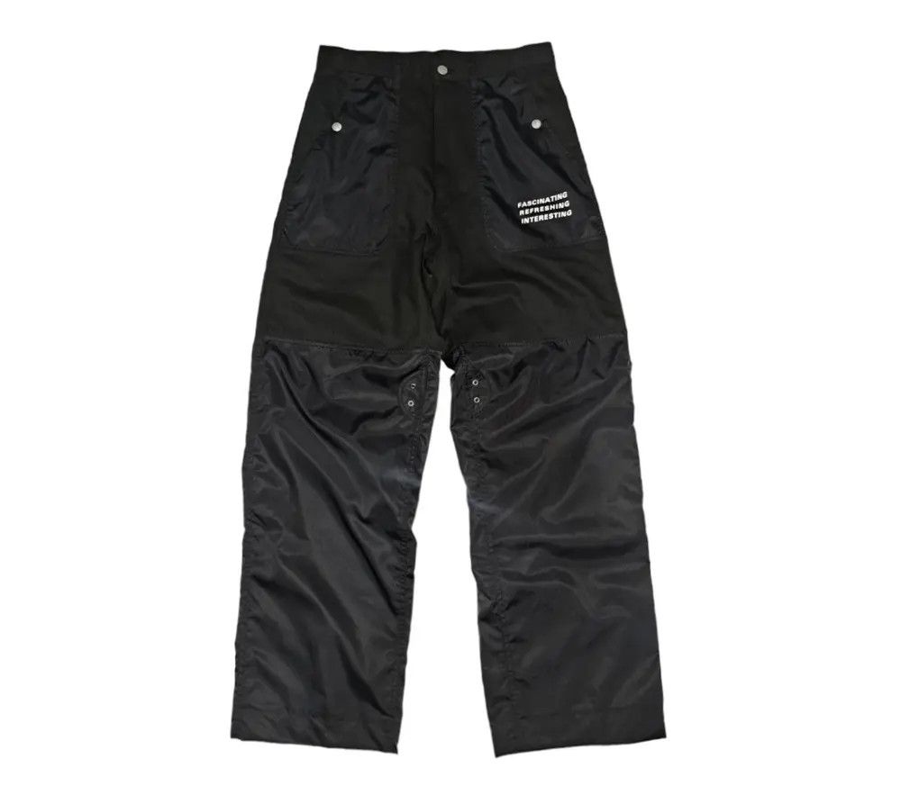 image of Cc Kansai Yamamoto Nylon Hybrid Pants in Black, Men's (Size 32)