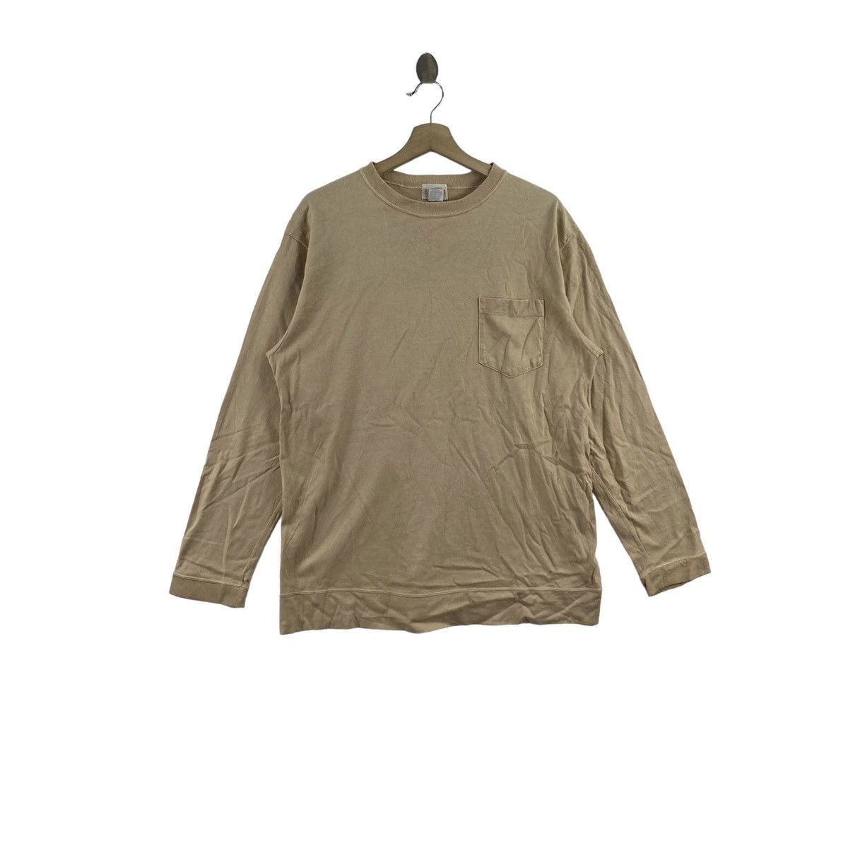 Vintage BEAMS HEART Japanese Brand Beige Sweatshirt