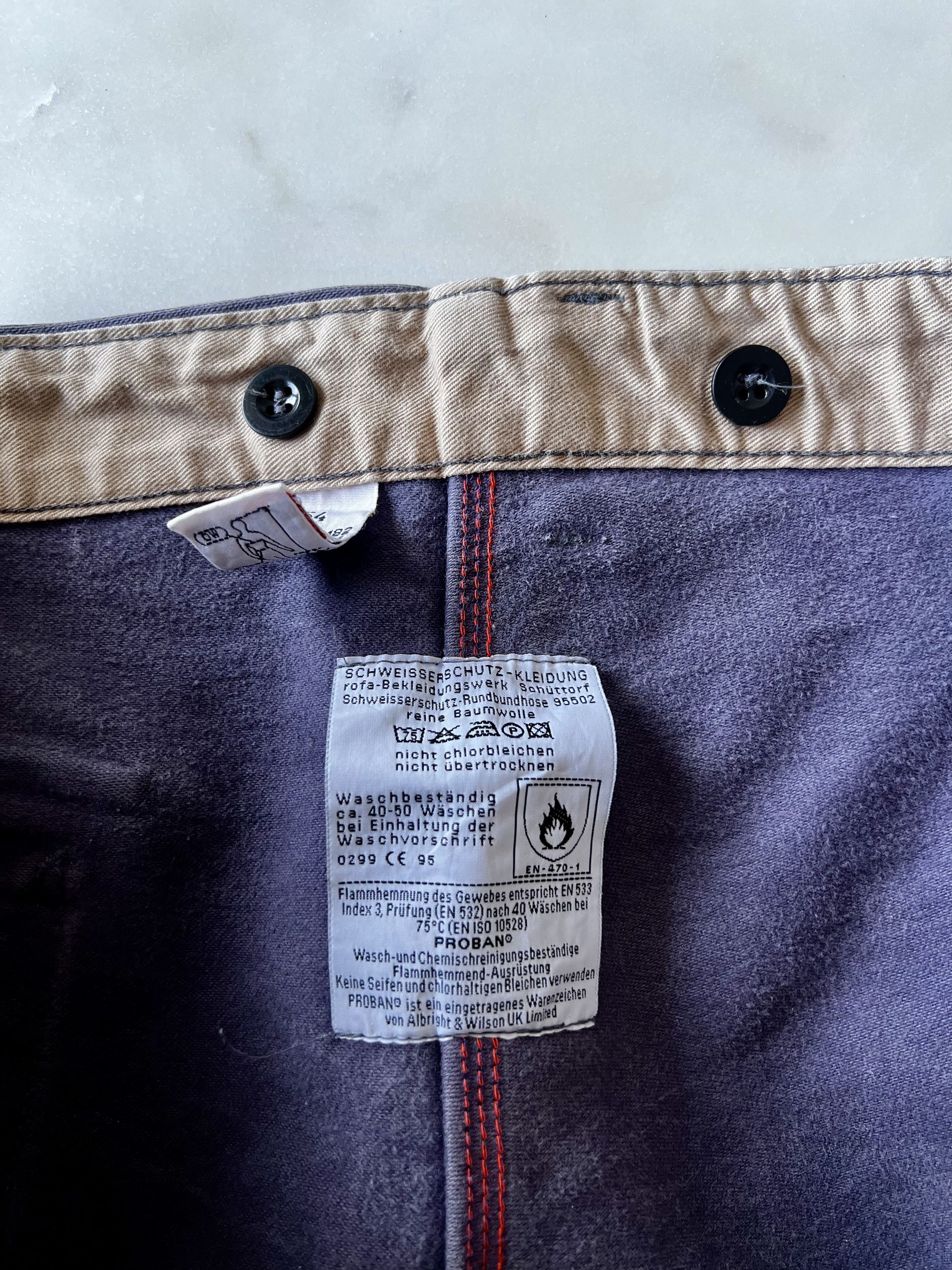 Vintage Vintage German Fireman Cargo Pants lavender Size 38 x 30 Size US 38 / EU 54 - 6 Thumbnail