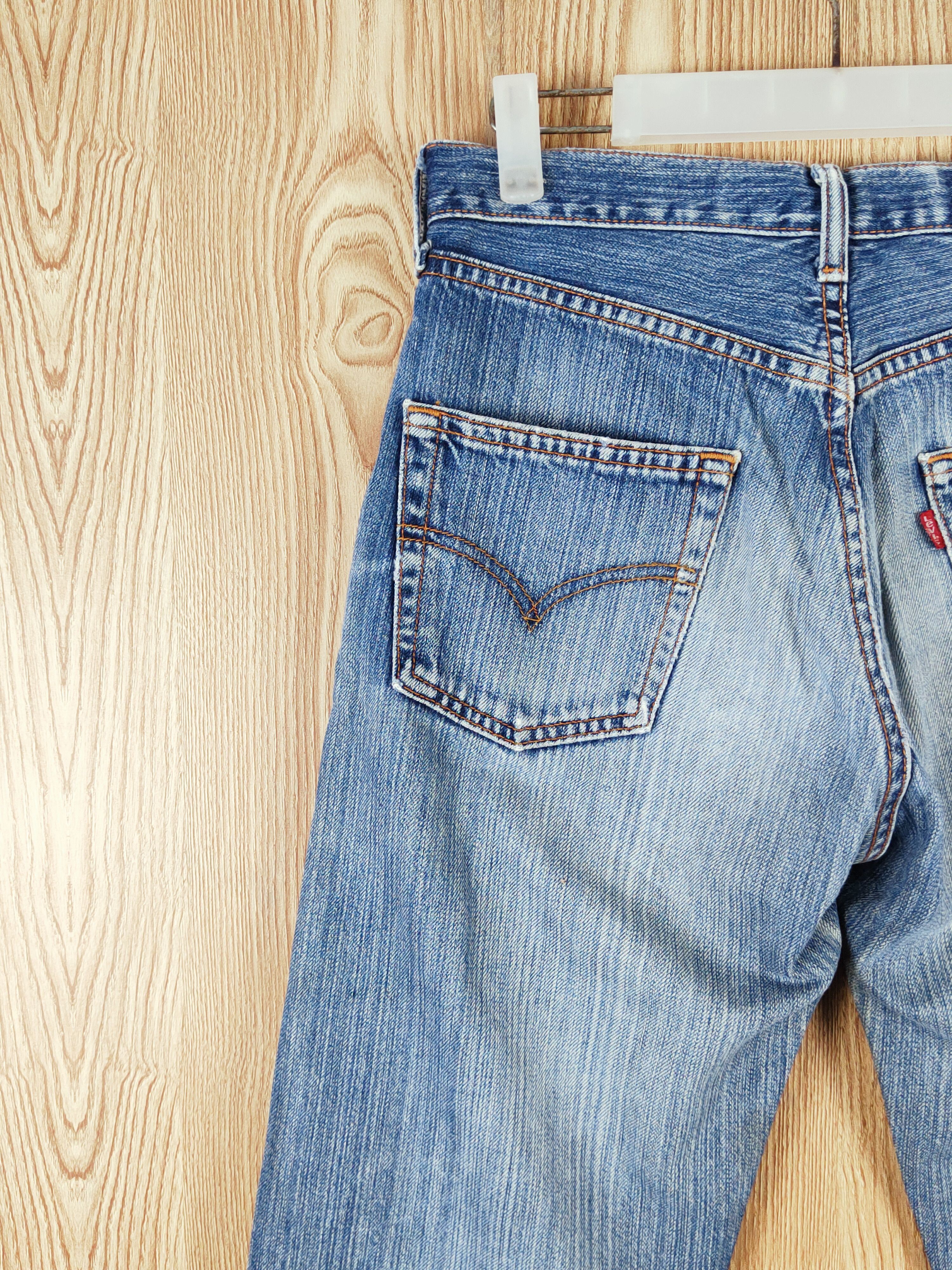 Levi's 512 Levi's vintage Blue Distressed Ripped Jeans denim #W233 Size US 29 - 11 Thumbnail