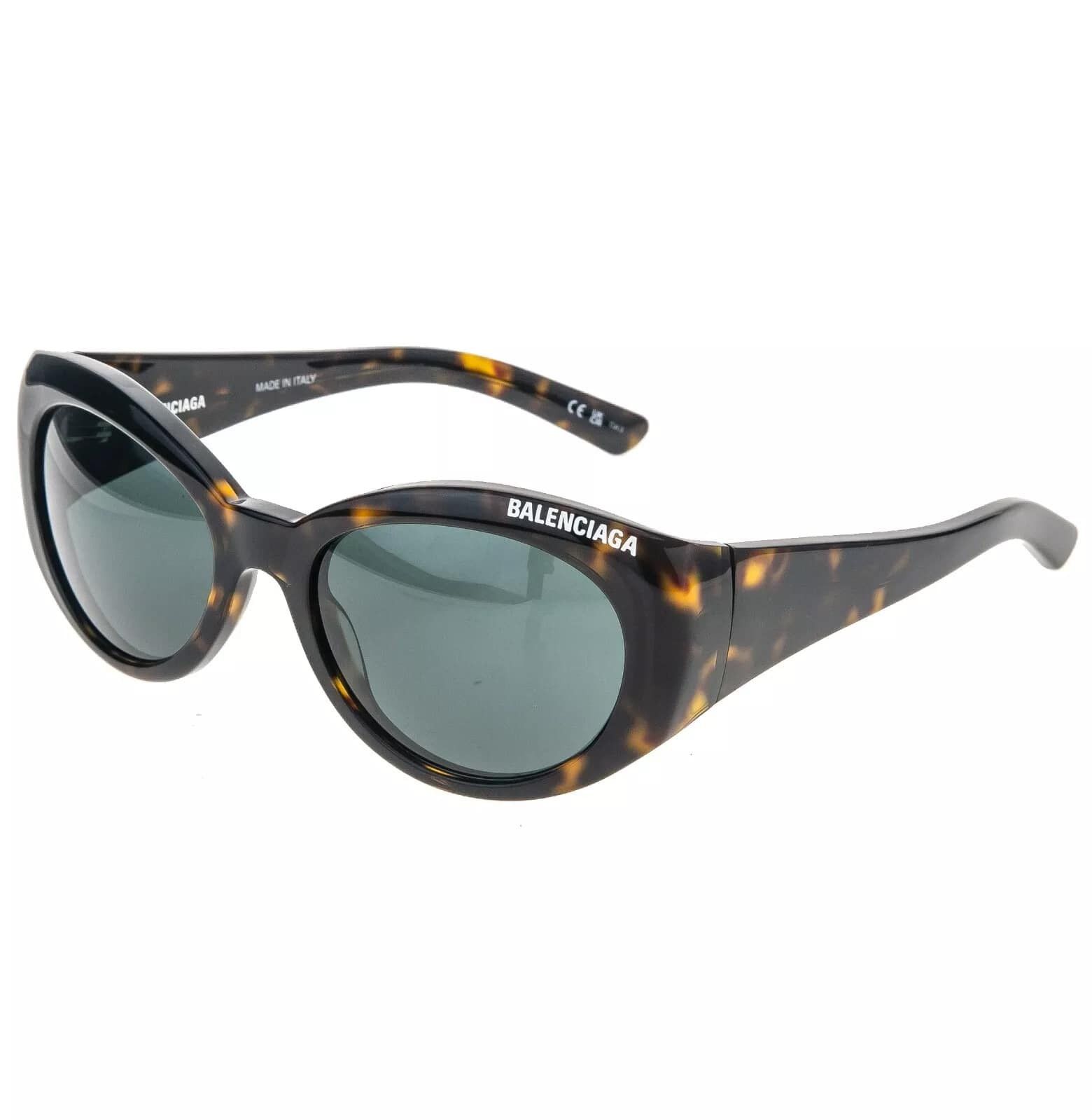 Balenciaga BALENCIAGA Oval 0267 Brown Logo Sunglasses BB0267S 002 Size ONE SIZE - 7 Thumbnail