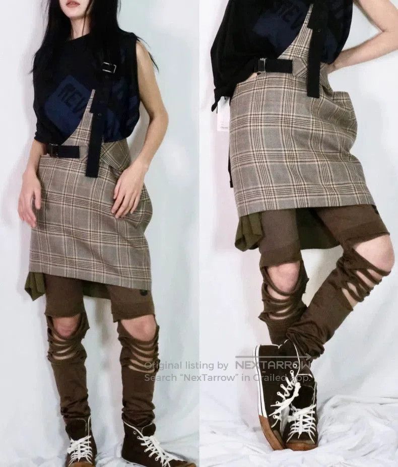 Junya Watanabe Junya Watanabe Plaid Overall Dress. Size M / US 6-8 / IT 42-44 - 2 Thumbnail
