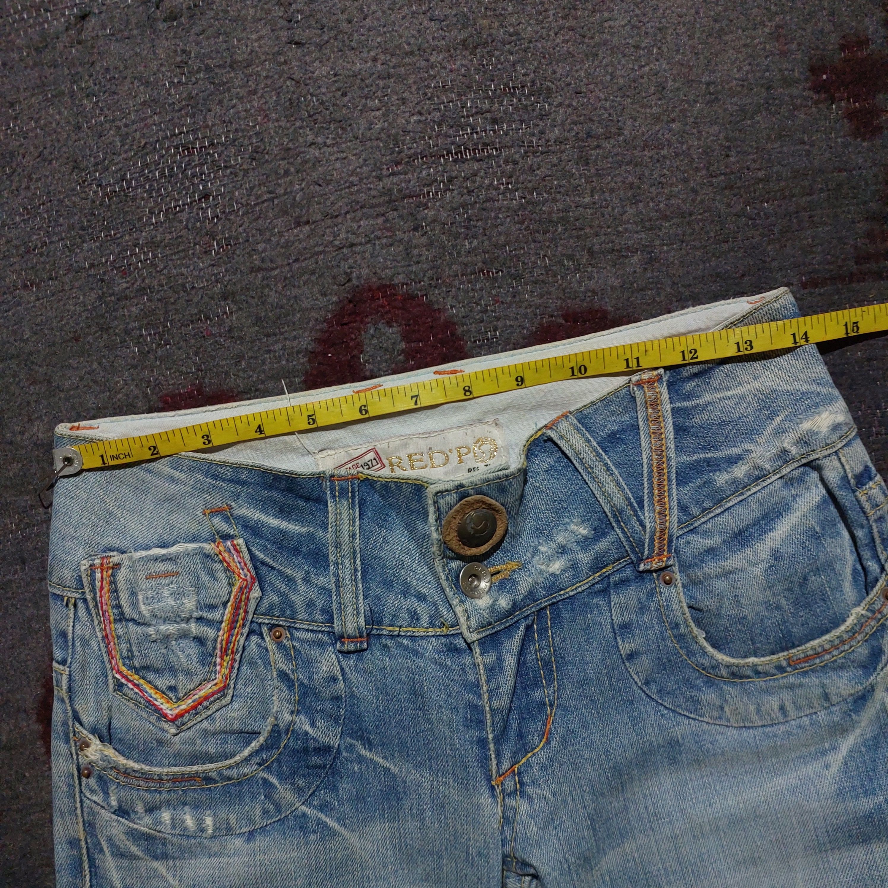 Tornado Mart Red pepper japan light blue washed flare denim Size US 28 / EU 44 - 14 Thumbnail