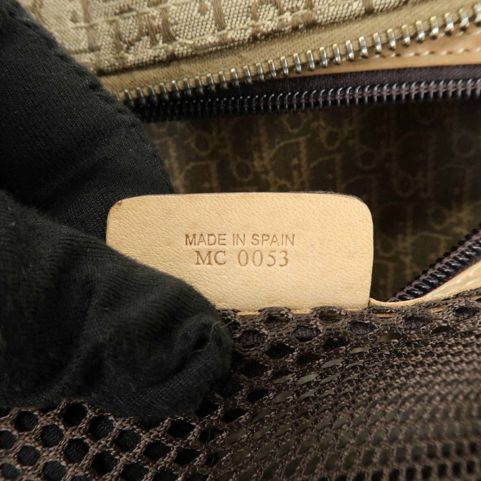 Christian Dior Monsieur Christian Dior Trotter Canvas & Leather Top Handle Bag Brown Size ONE SIZE - 8 Thumbnail