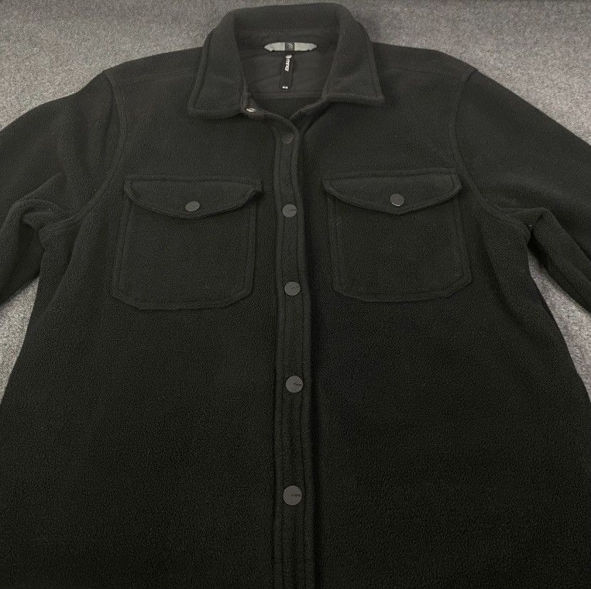 Other MPG Fleece Shirt Jacket Womens Black Button Down Sz M EUC Size M / US 6-8 / IT 42-44 - 3 Thumbnail