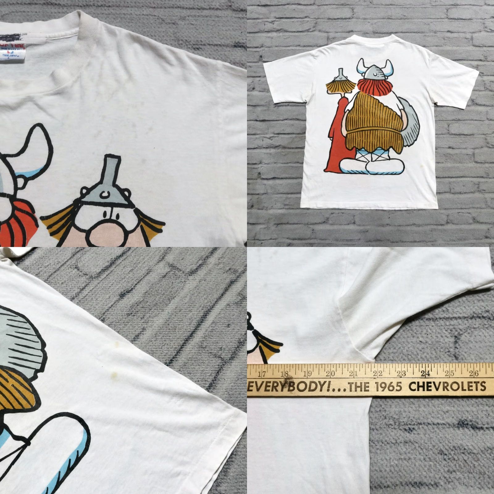 Vintage Vintage Hagar the Horrible Comic Strip Promo Art Shirt L White Men XS? Size US L / EU 52-54 / 3 - 8 Thumbnail