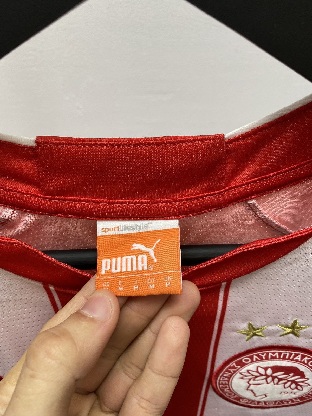Puma × Vintage Olympiacos Piraeus 2010 2011 #38 Home Kit Jersey Champions M Size US M / EU 48-50 / 2 - 13 Thumbnail