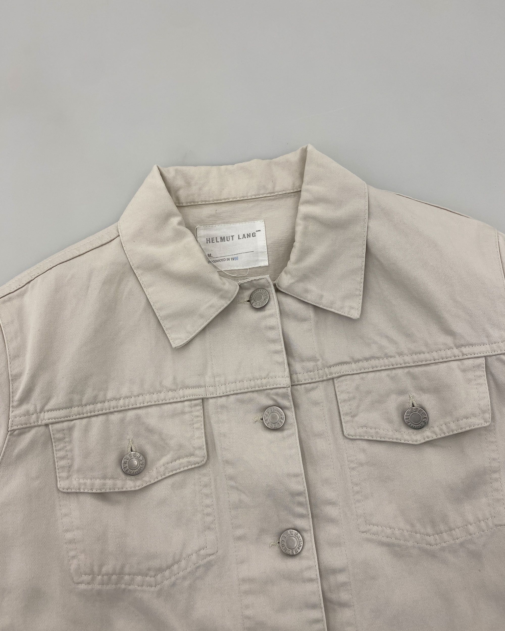 Helmut Lang 1998 Vintage Cotton Denim Jacket Size M / US 6-8 / IT 42-44 - 3 Thumbnail
