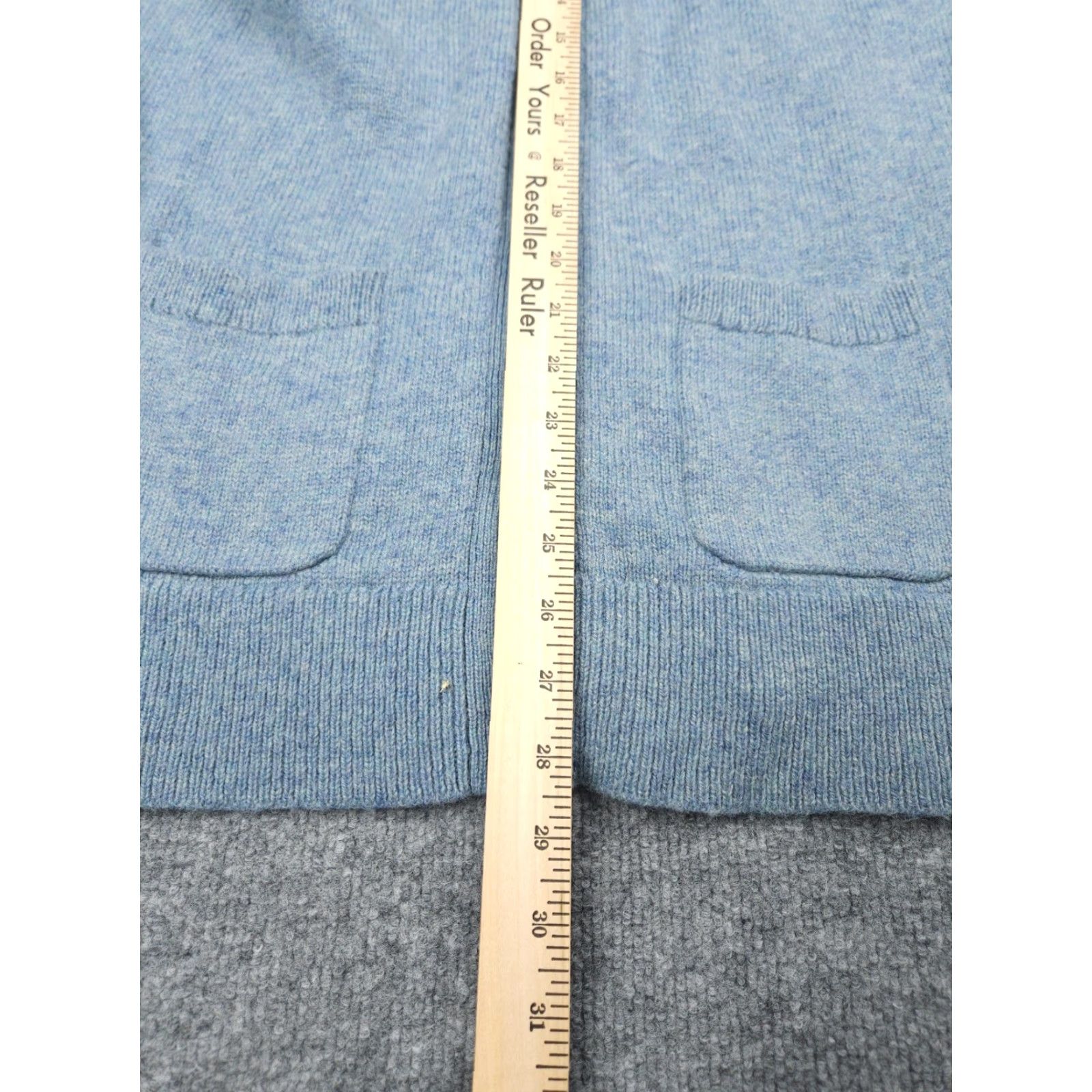 Pendleton Pendleton Cardigan Sweater Small Women Blue Wool Front Pocket Button V-Neck Open Pockets Size S / US 4 / IT 40 - 4 Thumbnail