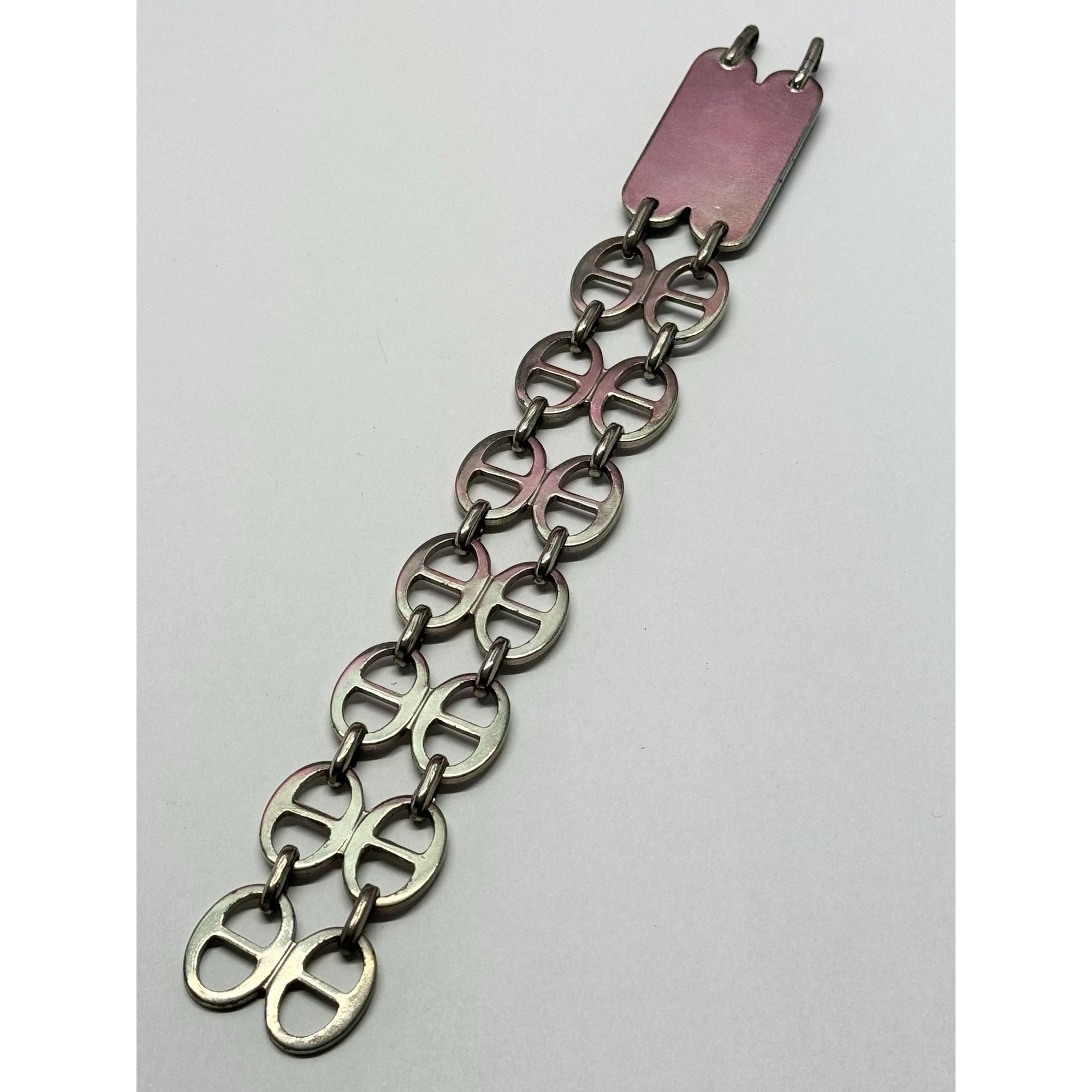 Vintage Filli Turco Napoli silver mens bracelet Size ONE SIZE - 2 Thumbnail