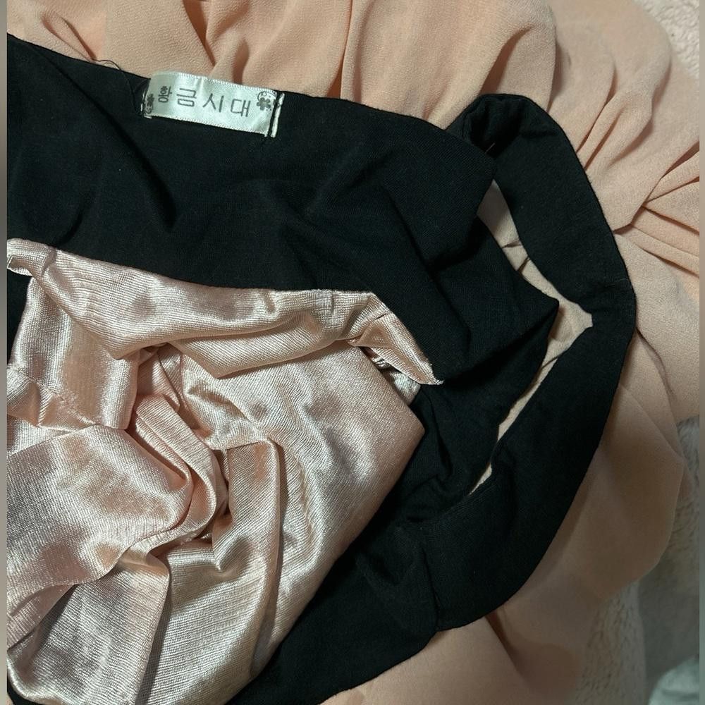 Designer Black and Peach Maxi Dress Size M / US 6-8 / IT 42-44 - 4 Thumbnail