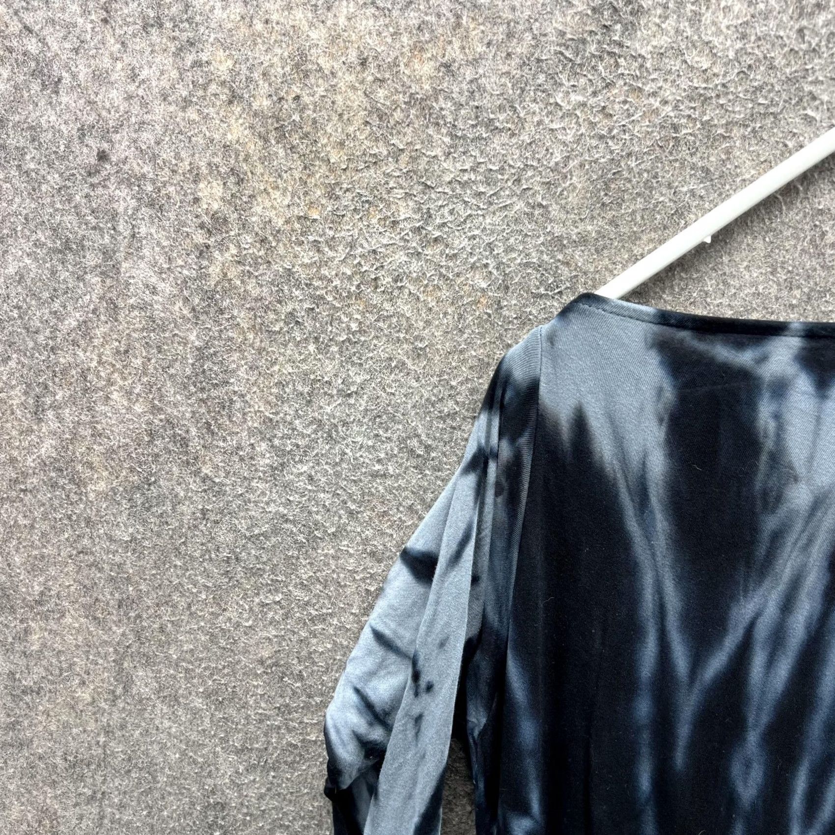 Young Fabulous & Broke VINTAGE YFB Dress Womens Blouson Mini Boho Jersey Dolman Sleeve Tie Dye Black Gray Casual Womens M Size M / US 6-8 / IT 42-44 - 7 Thumbnail