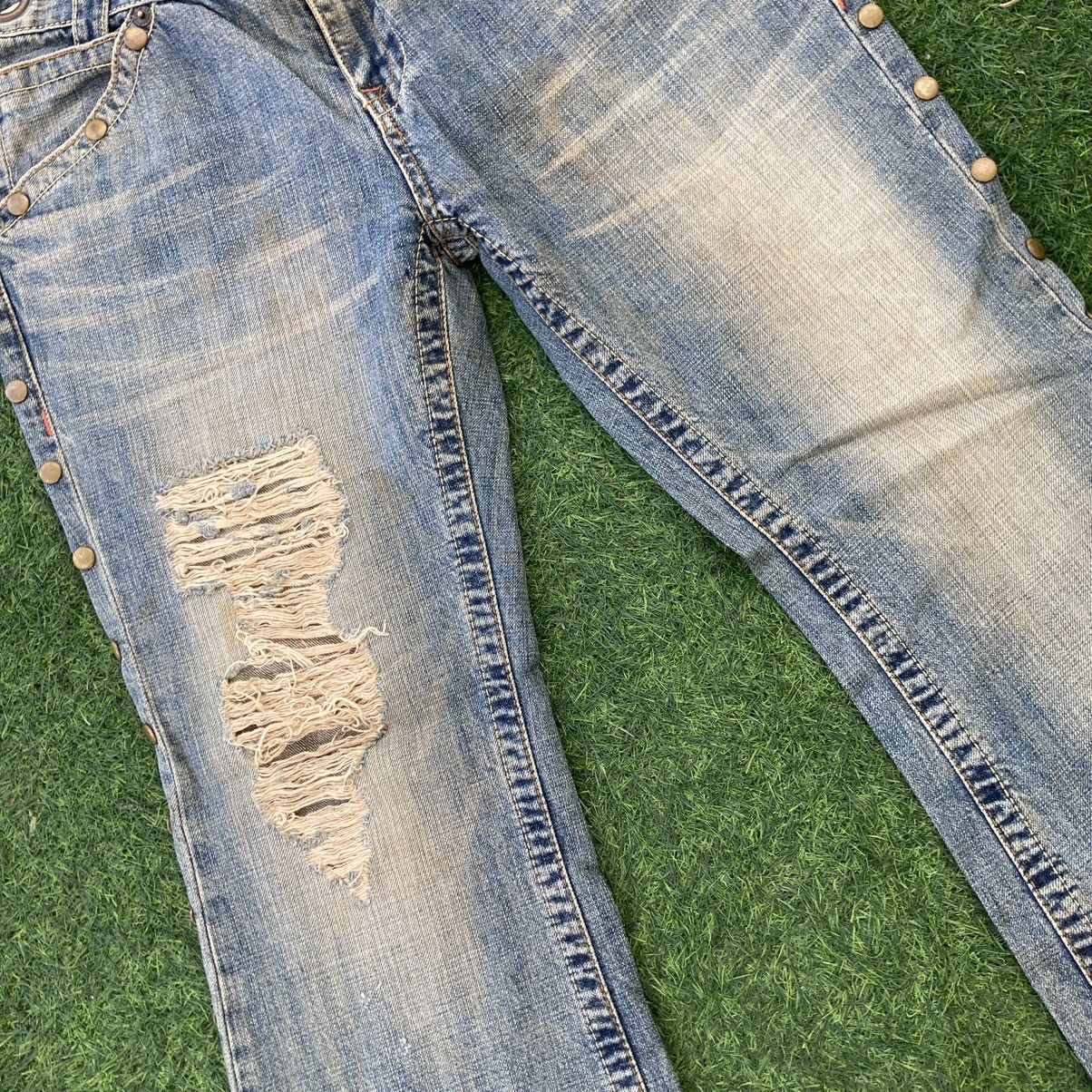 Vanquish VANQUISH BOOTCUT RIPED STYLE JEANS Size US 34 / EU 50 - 4 Thumbnail