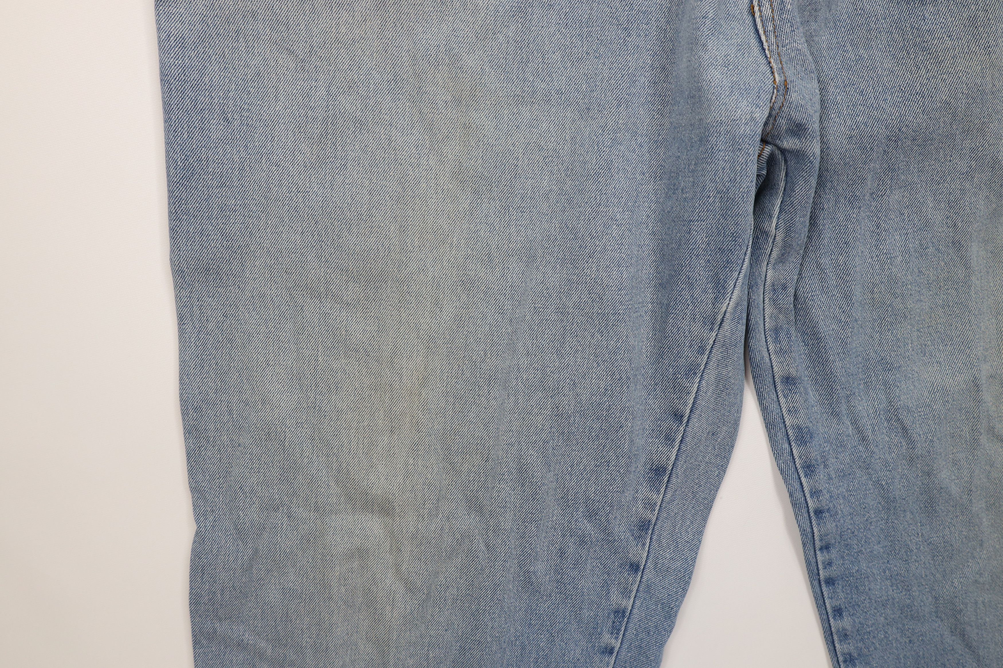 Vintage Vintage 90s Y2K Streetwear Baggy Wide Leg Cargo Jeans Blue Size US 38 / EU 54 - 7 Thumbnail