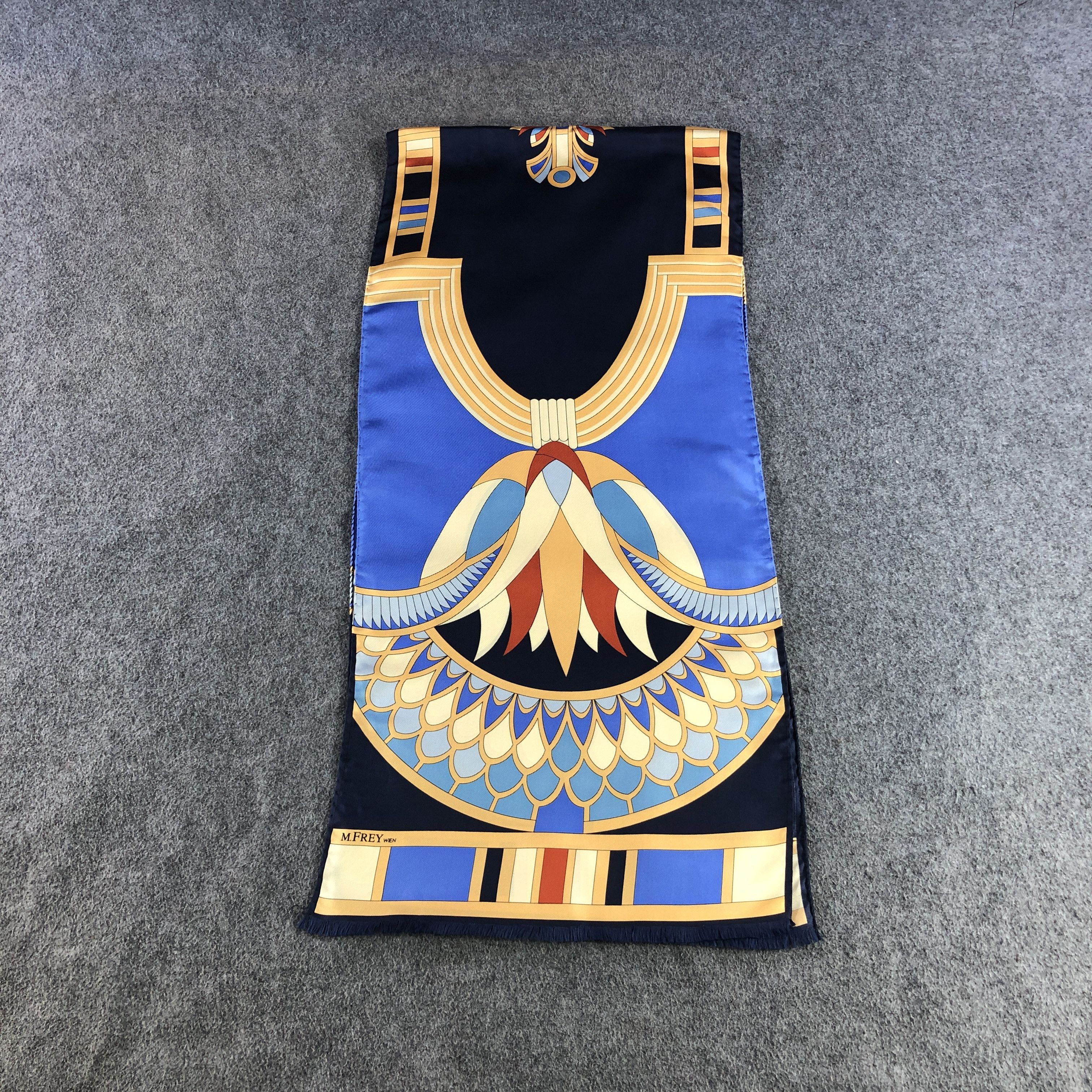 Japanese Brand M. Frey Wein Native Silk Stole Silk Scarf M1405 Size ONE SIZE - 2 Thumbnail