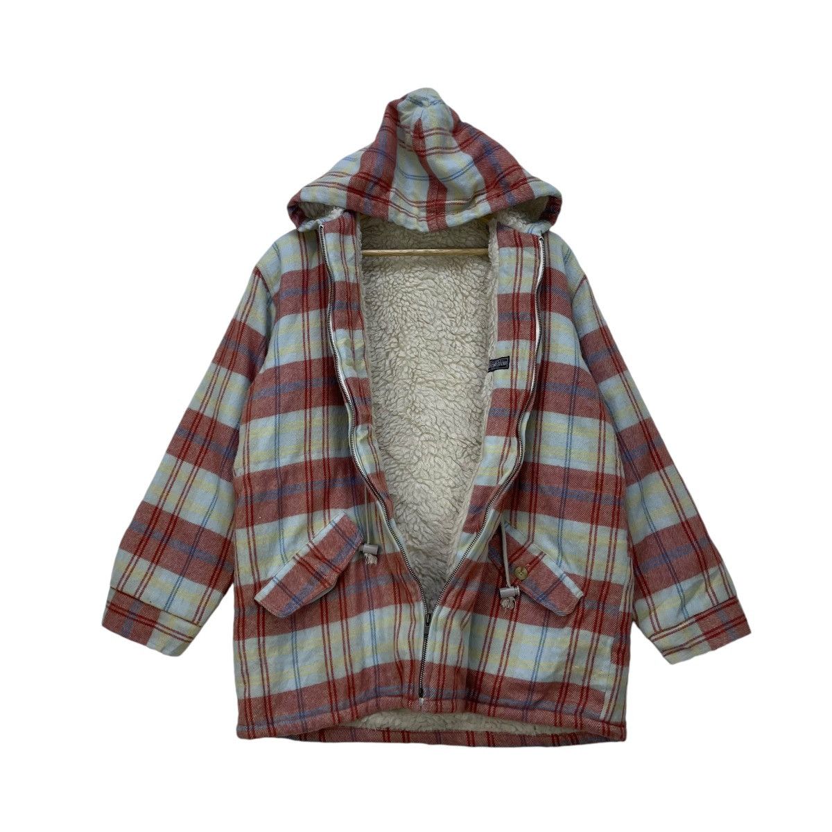 Flannel × Japanese Brand × Vintage Vintage Beth Comb Studio Sherpa Hooded Jacket Size M / US 6-8 / IT 42-44 - 2 Thumbnail