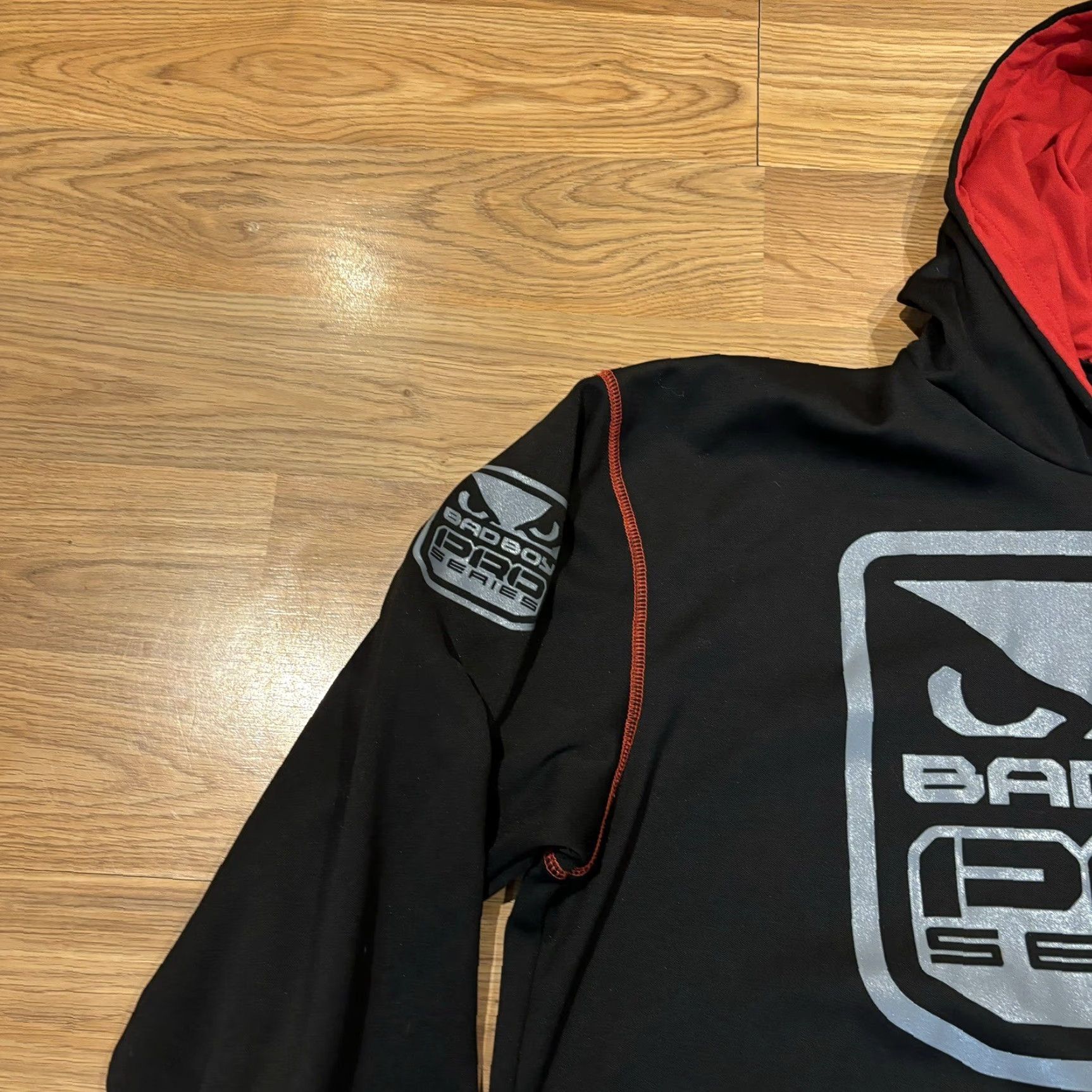 Vintage Bad Boy Pro Series Y2K Hoodie Iconic MMA Memorabilia Black Red Mens Size M Size US M / EU 48-50 / 2 - 3 Thumbnail