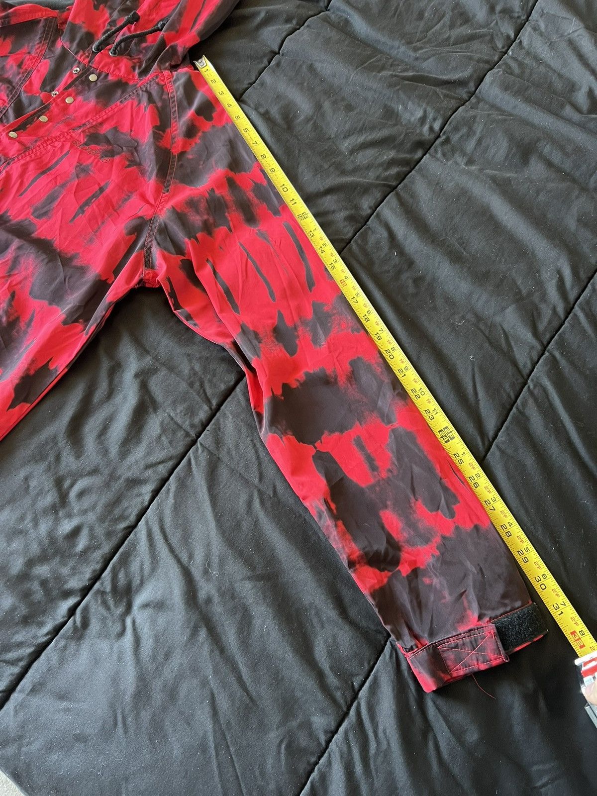 Supreme Supreme Tie Dye Pullover Windbreaker Black Red Hoodie SS13 Size US L / EU 52-54 / 3 - 9 Thumbnail