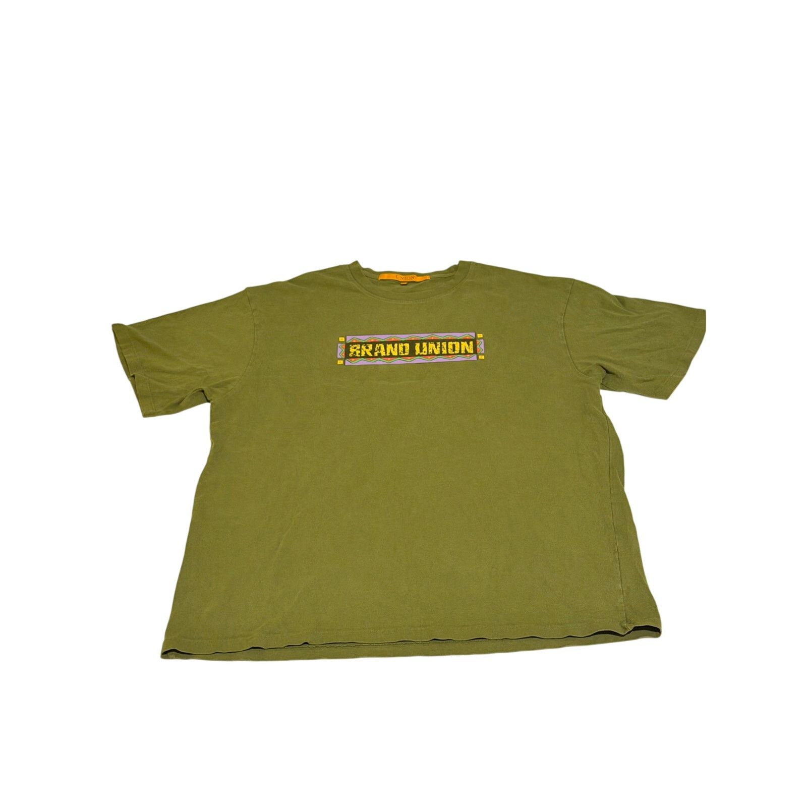Union LA Union Los Angeles “tribal” Tee olive green sz XL light wear Size US XL / EU 56 / 4 - 1 Thumbnail
