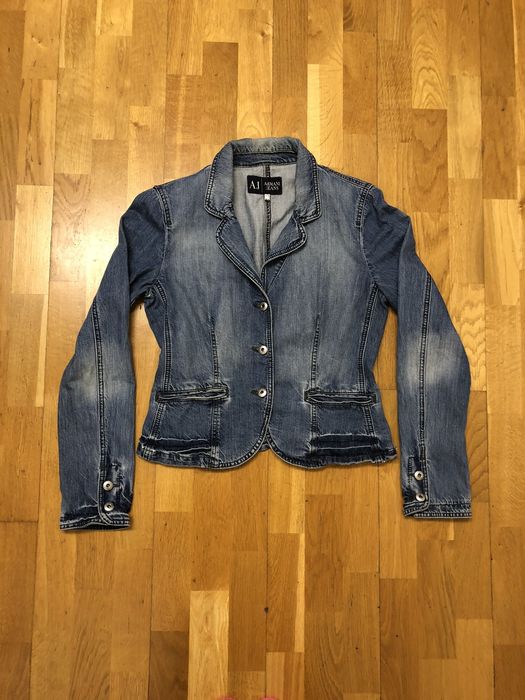 Vintage ARMANI JEANS GREAT QUALITY RARE DENIM JEAN JACKET Grailed