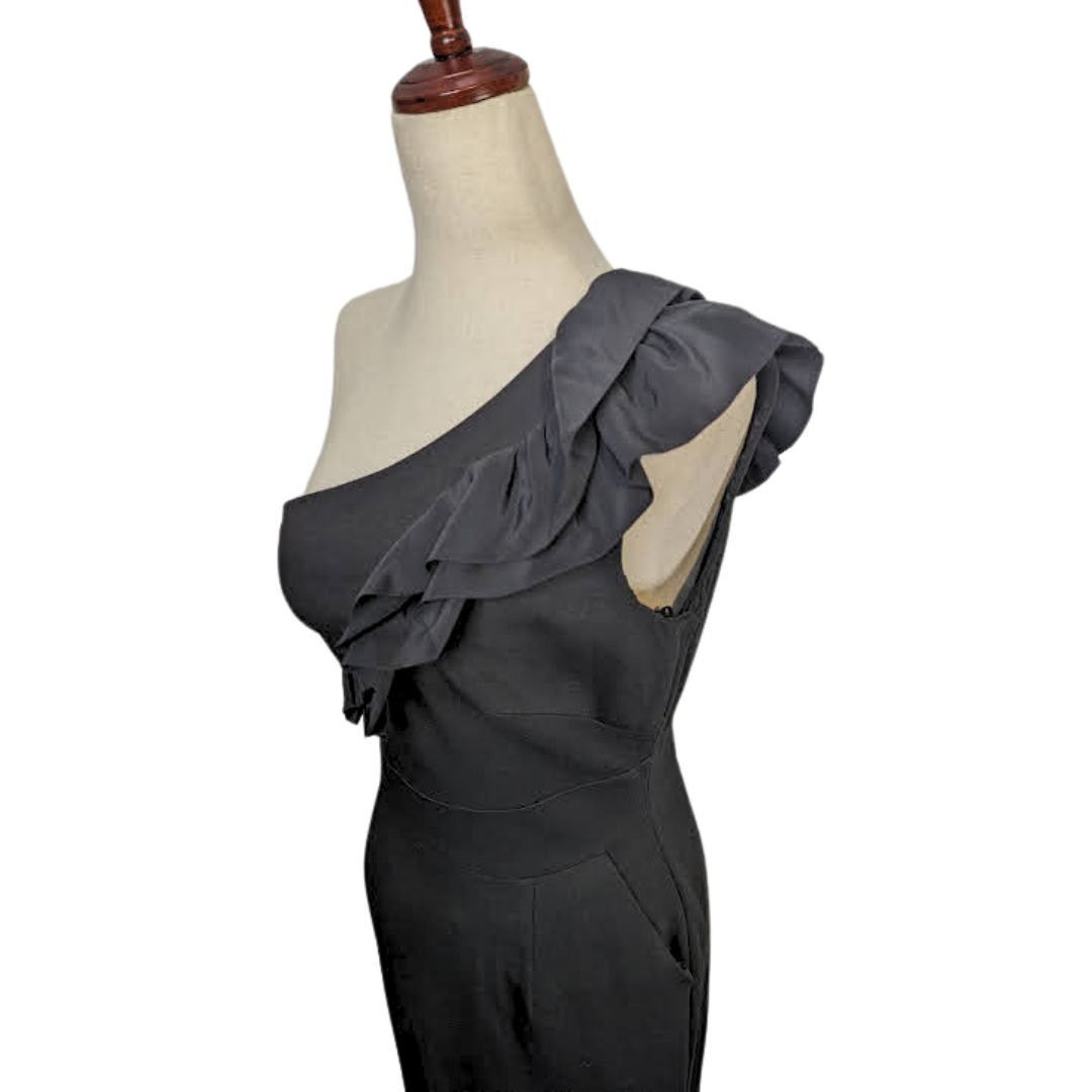 Trina Turk Trina Turk mini one shoulder dress size 4 black Size S / US 4 / IT 40 - 3 Thumbnail
