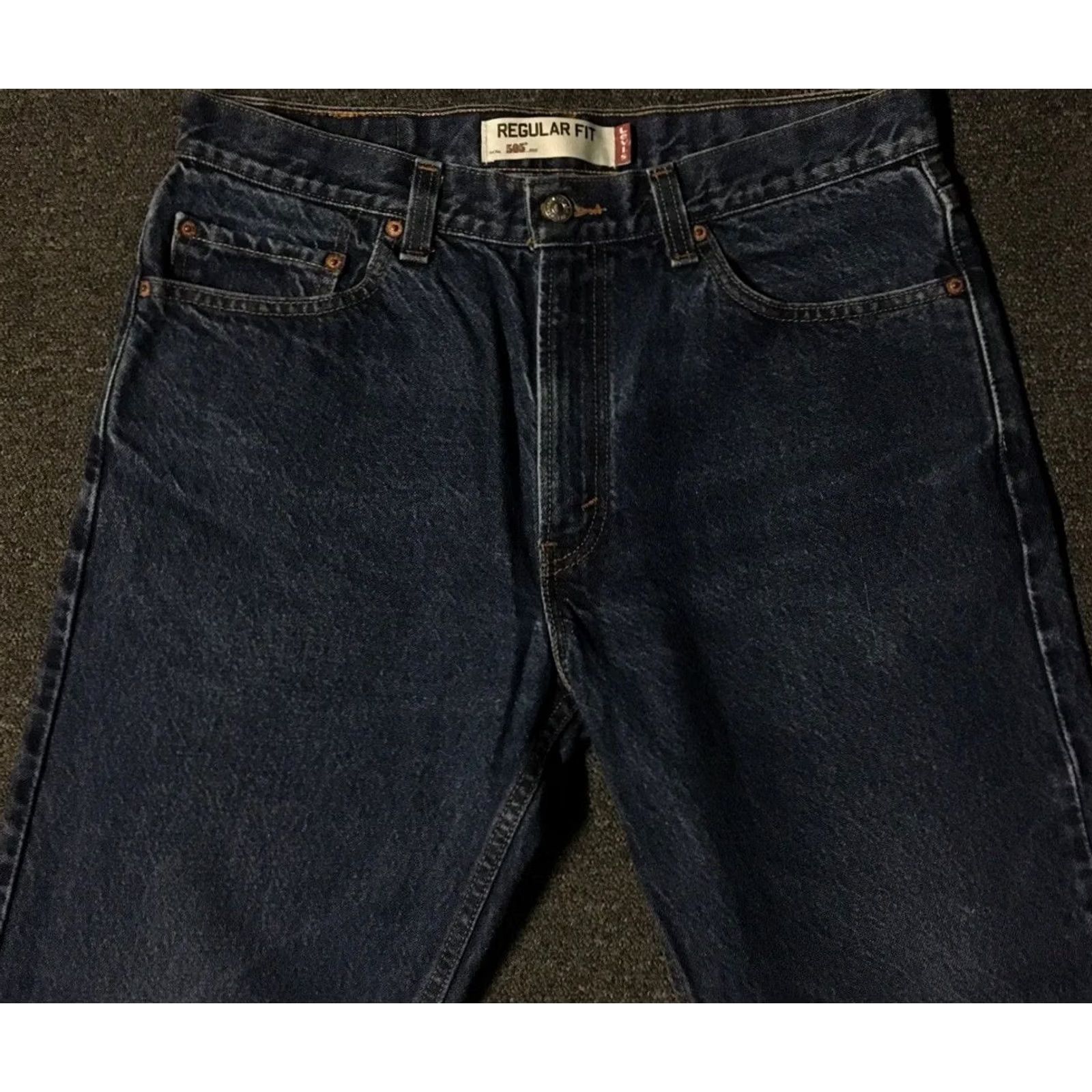 Levi's VINTAGE Levi's 505 Jeans Mens 34 Blue Denim Straight 80s 90s Grunge Punk Western Cowboy Band Rockwear 90s Distressed Size US 34 / EU 50 - 7 Thumbnail