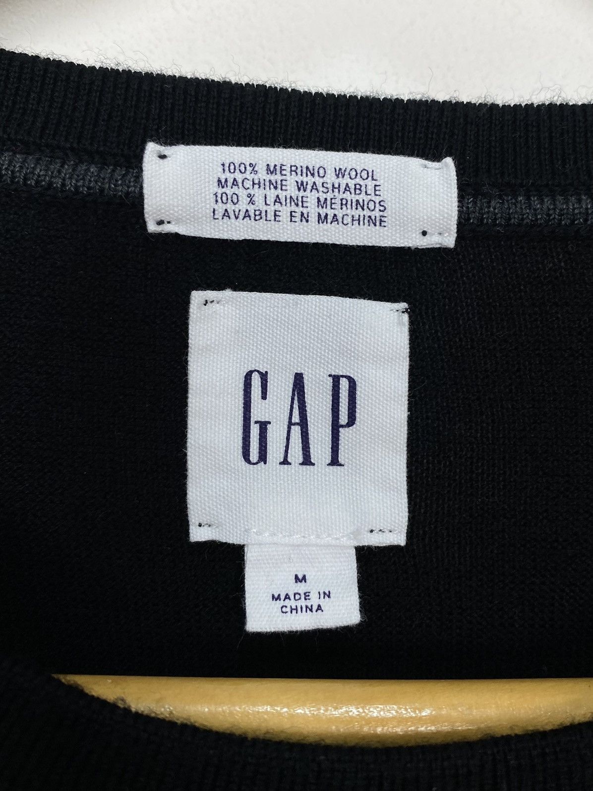 Gap GAP Round Neck Jumper Pullover Men’s Size M Knit Black Wool Size US M / EU 48-50 / 2 - 4 Thumbnail