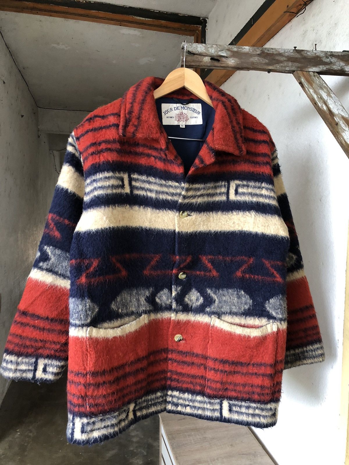 Japanese Brand Nice❗️Jour De Monsieur Native Wool Jacket Size US M / EU 48-50 / 2 - 5 Thumbnail
