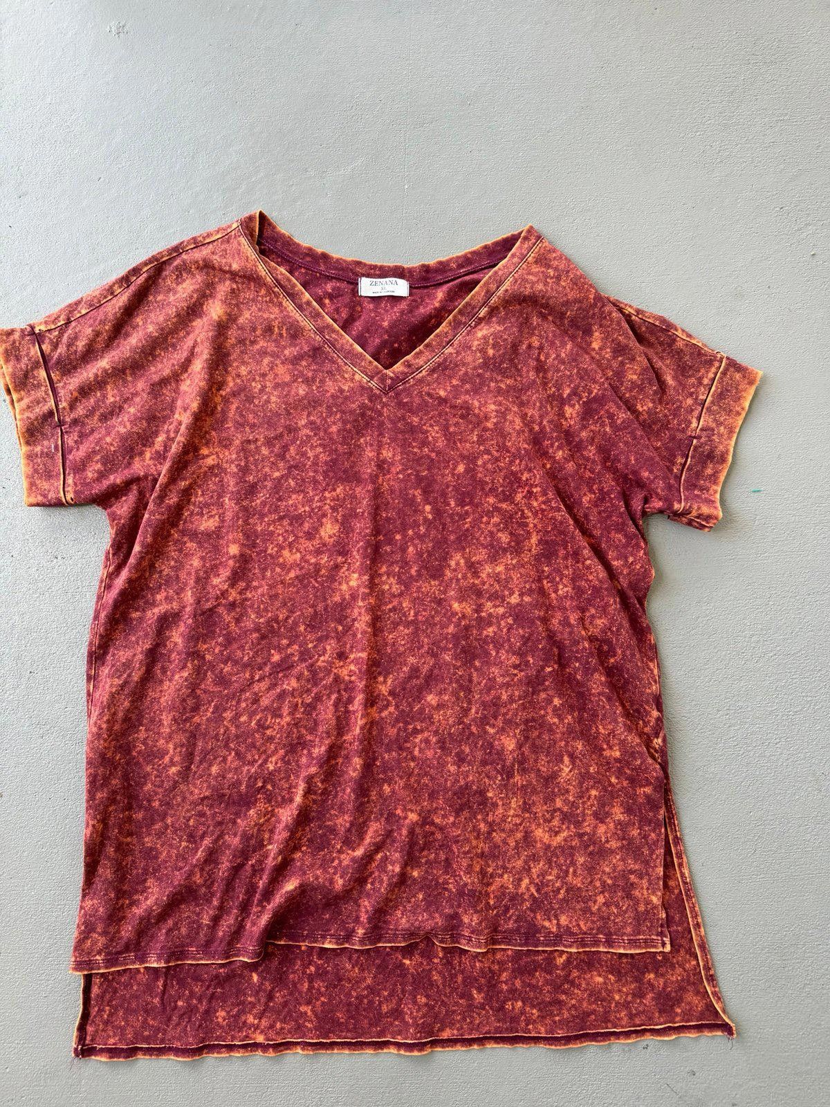 Designer Zeana Acid Wash Tee Size ONE SIZE - 1 Thumbnail