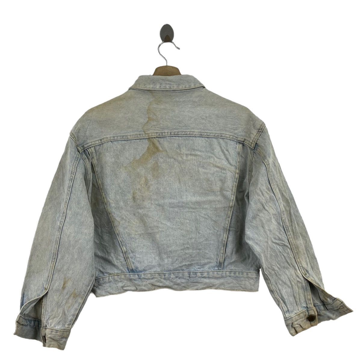 Georges Marciano × Guess × Vintage Vintage 80s GEORGES MARCIANO GUESS Motorcycle Crop Top Denim Size S / US 4 / IT 40 - 3 Thumbnail