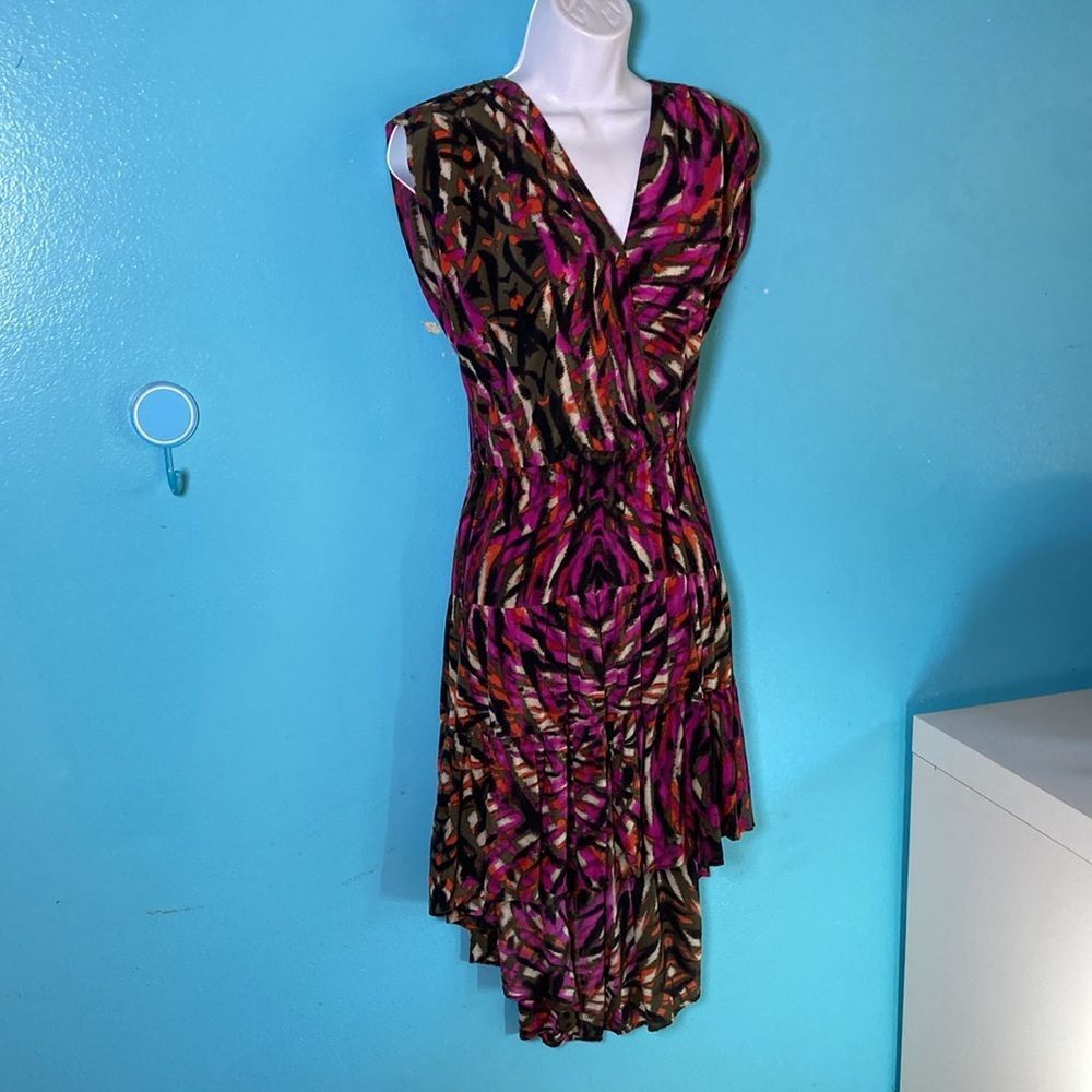 Presley Skye Anthropologie BOHO Silk Dress Size Petite Mediu