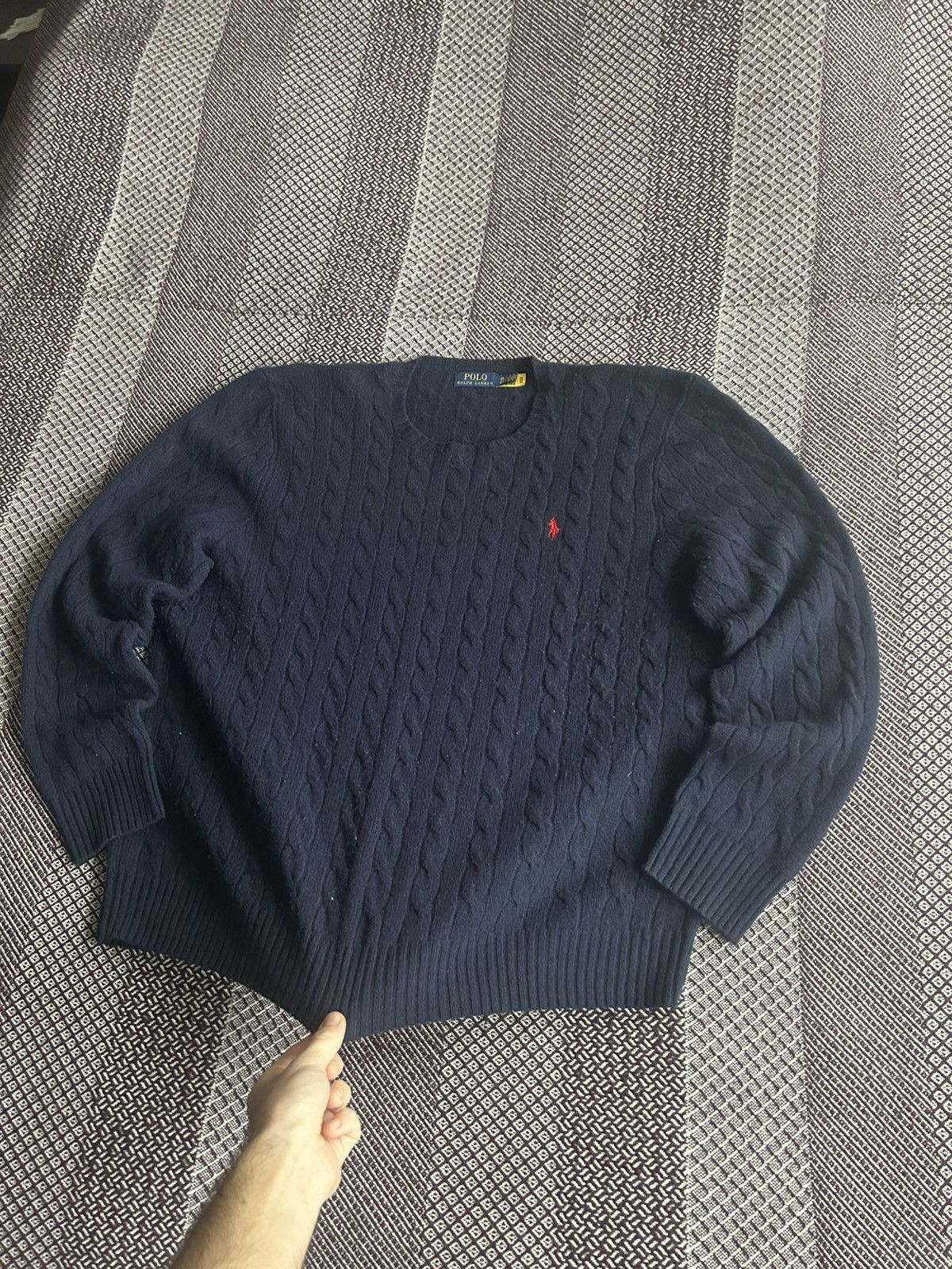 Polo Ralph Lauren Polo Ralph Lauren Cable Knitted Sweater Streetwear Style XXL Size US XXL / EU 58 / 5 - 4 Thumbnail