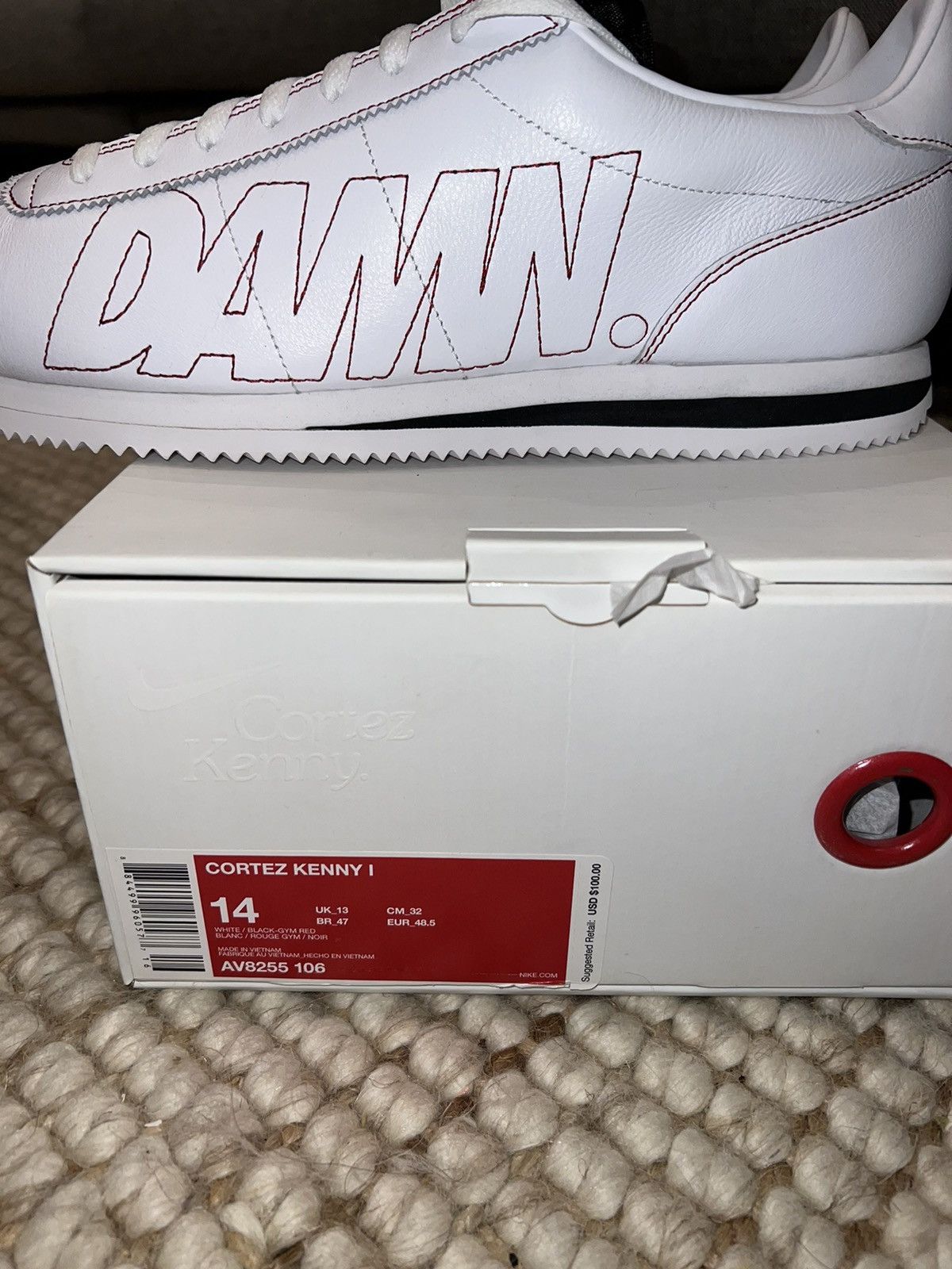 Nike Kendrick Lamar ‘Damn’ Cortez Kenny Size US 14 / EU 47 - 7 Thumbnail