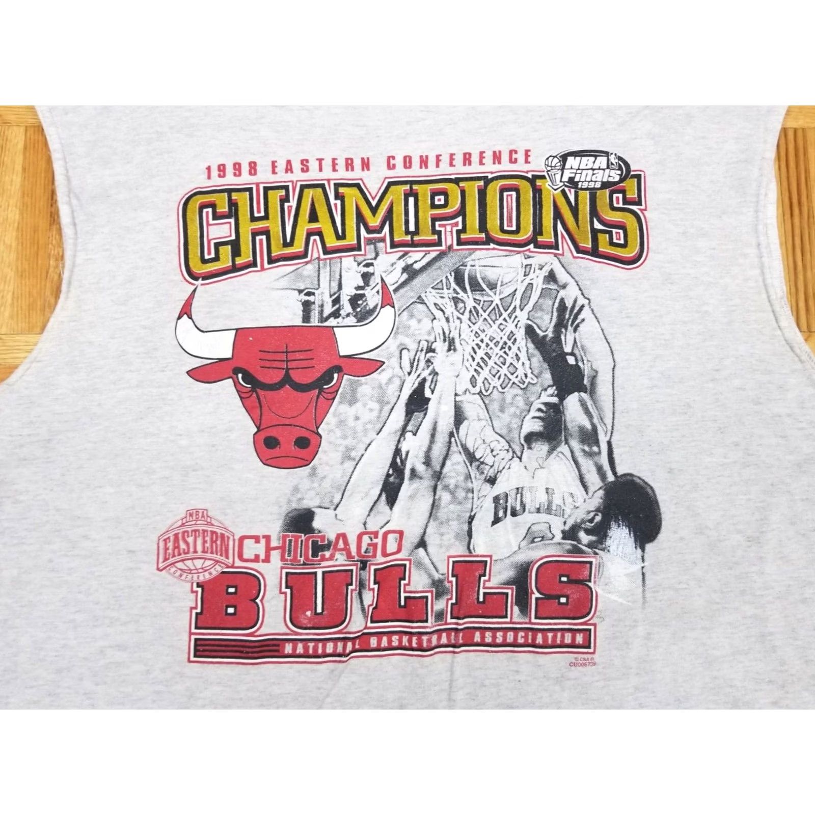 NBA VINTAGE 1989 CHICAGO BULLS EASTERN CONFERENCE CHAMPIONS NBA T-SHIRT XL Mens Size US XL / EU 56 / 4 - 2 Thumbnail
