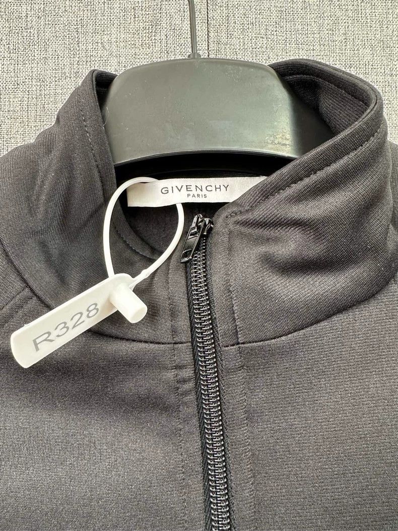 Givenchy Givenchy Size38 Black Letter Side Logo Long Sleeve Jacket Size US M / EU 48-50 / 2 - 5 Thumbnail