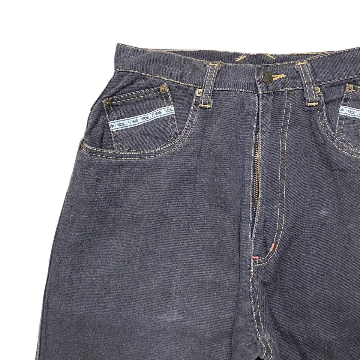 Vintage VOLUME FIVE Black Denim Baggy Skater Pant Size US 29 - 4 Thumbnail