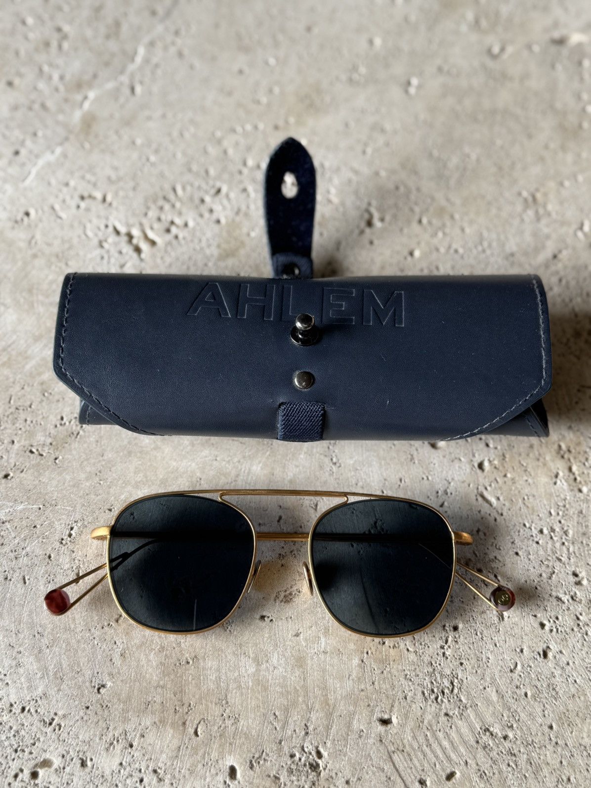AHLEM Eyewear ALHEM BELLEVIE - PEONY GOLD & BLUE Size ONE SIZE - 2 Thumbnail