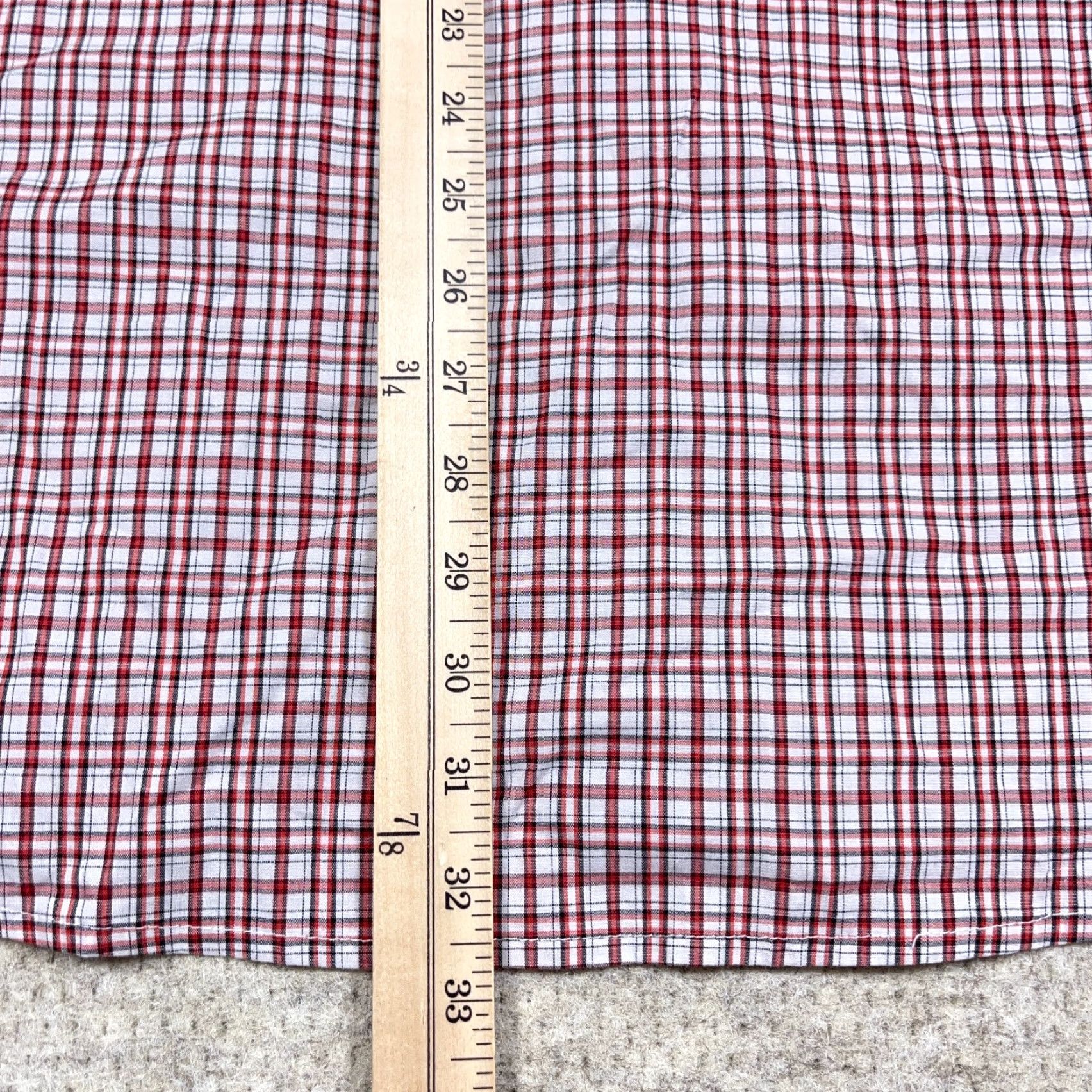 Wrangler Wrangler Shirt Men 2XL Red Plaid Button-Up Western Cowboy Pearl Snap Yoke Pocket Short Sleeve Casual Workwear Classic American Brand: Wrangler Size US XXL / EU 58 / 5 - 6 Thumbnail