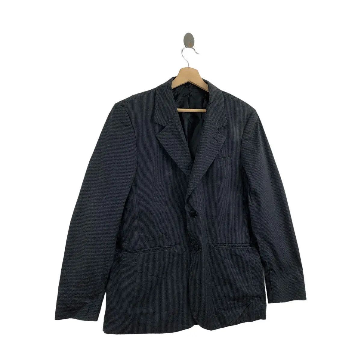 agnes b. Vintage AGNES B. PARIS Homme 2 Button Striped Blazer Sport Size 40R - 3 Thumbnail