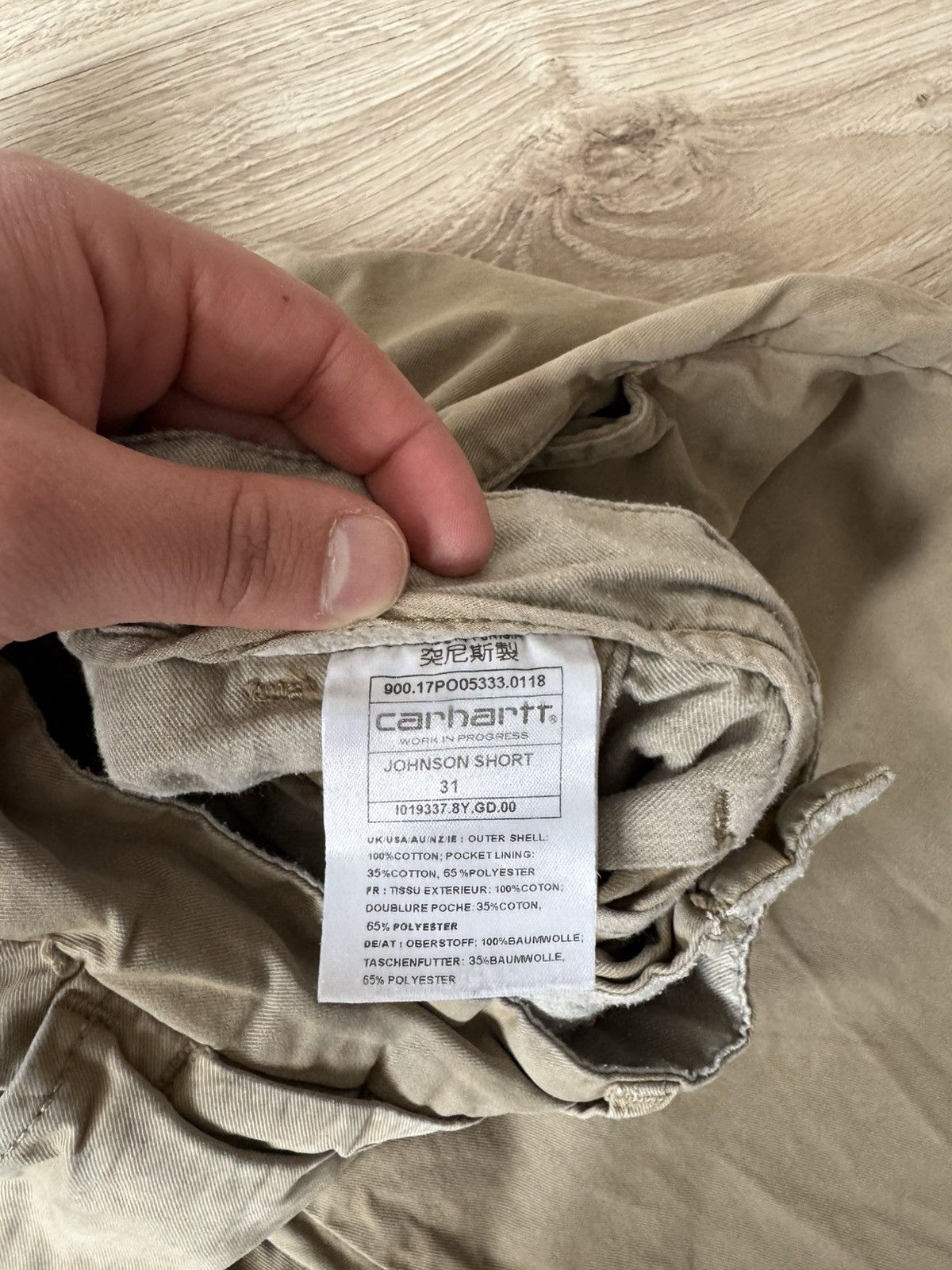Carhartt Vintage Carhartt Beige Johnson Shorts Size US 31 - 8 Thumbnail