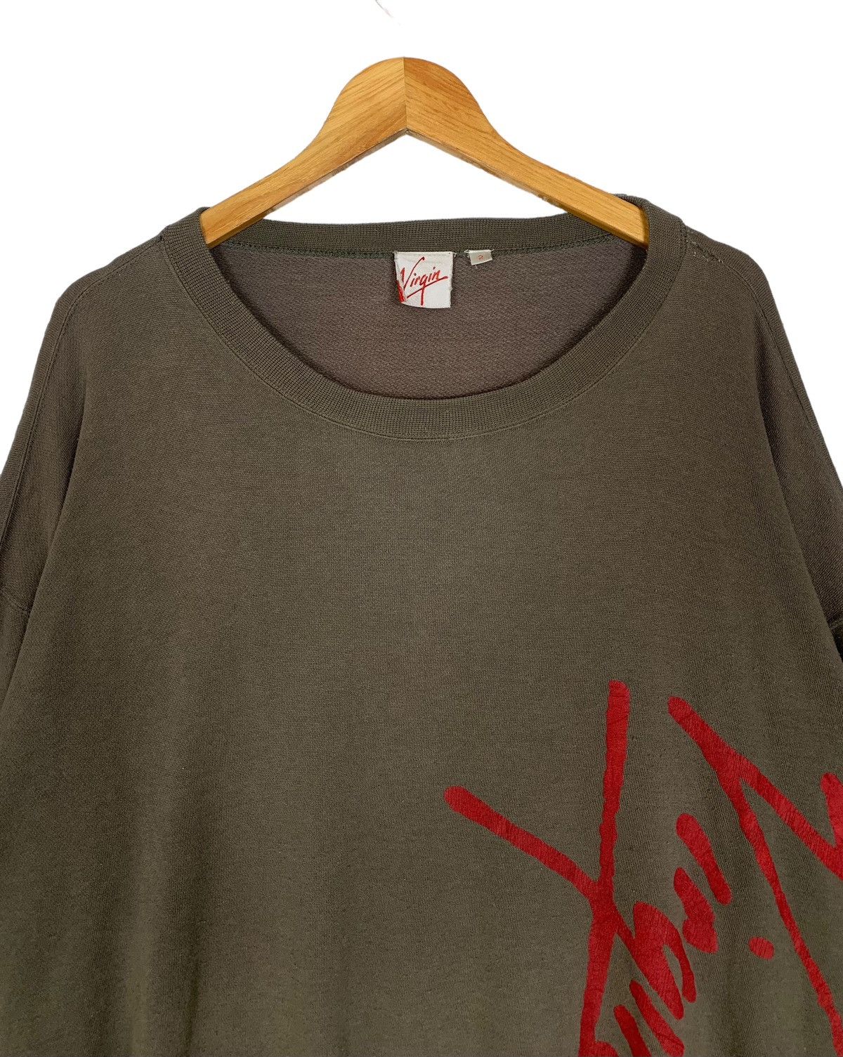 Vintage Vintage Virgin Record Streetwear Outdoor Crewneck Sweatshirt Size US XXL / EU 58 / 5 - 2 Thumbnail