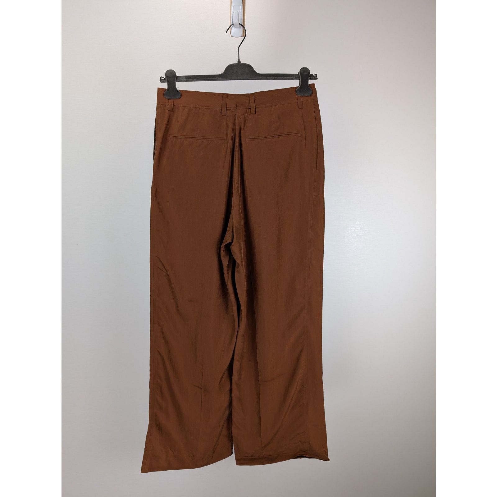 Gant o1rshd1 CC20 Relaxed Silk Suit Pants in Cognac Brown Size US 34 / EU 50 - 10 Thumbnail