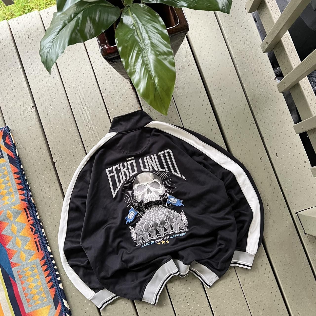 Ecko Unltd. × Vintage Vintage Ecko Unltd Rhino Graffiti Hooded Sweatshirt 00s Y2K Size US XXL / EU 58 / 5 - 2 Thumbnail