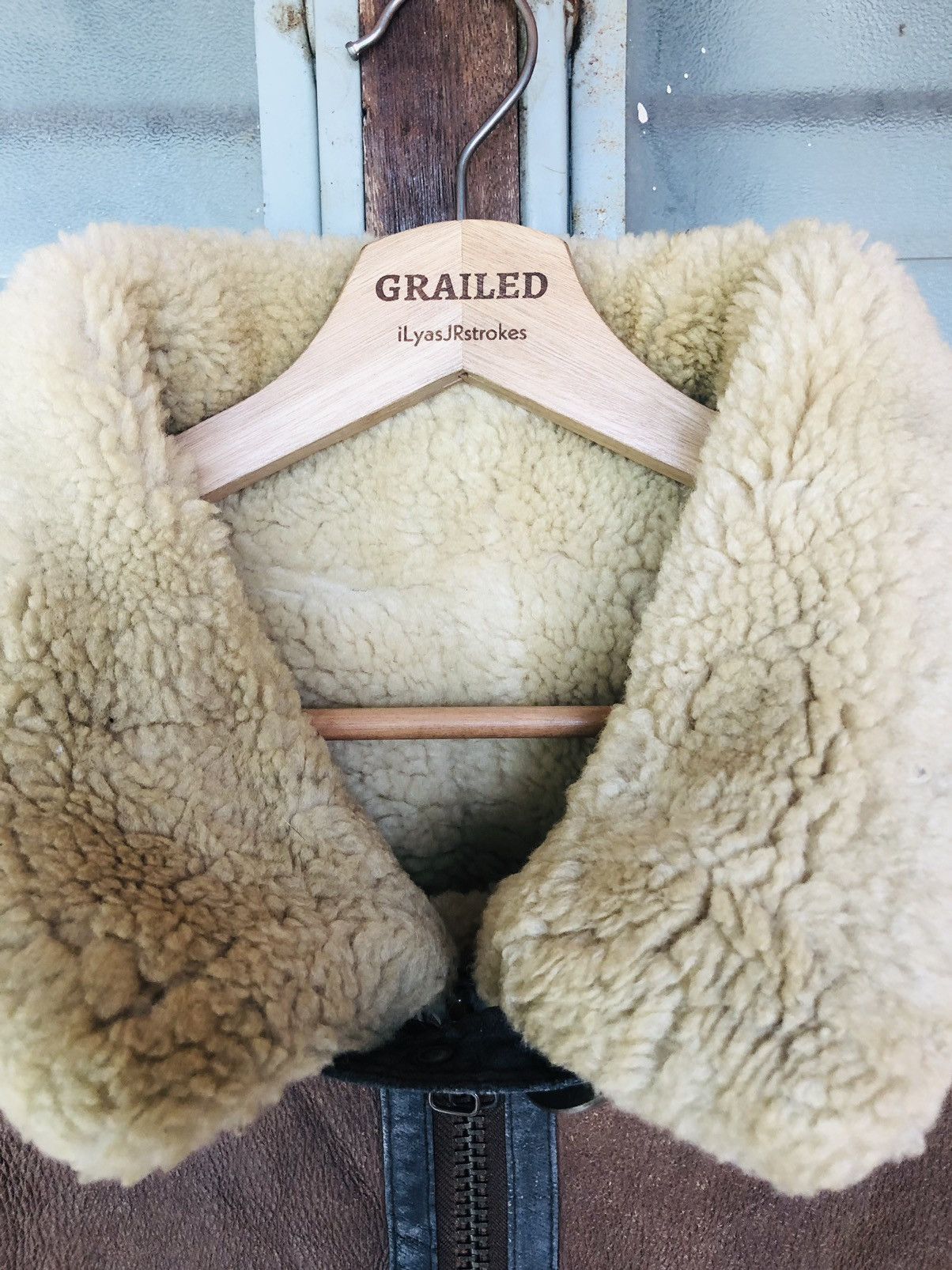 Type B-3 Bomber Sheepskin Shearling Aviator Flight Jacket